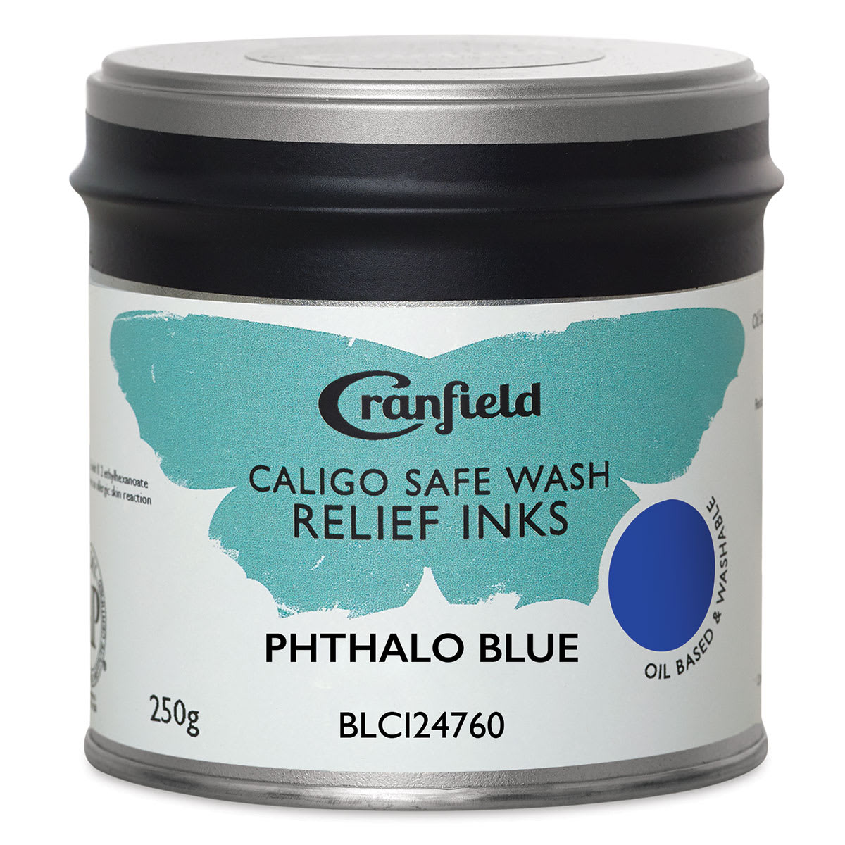 Cranfield Caligo Safe Wash Relief Ink - Phthalo Blue, 250 g