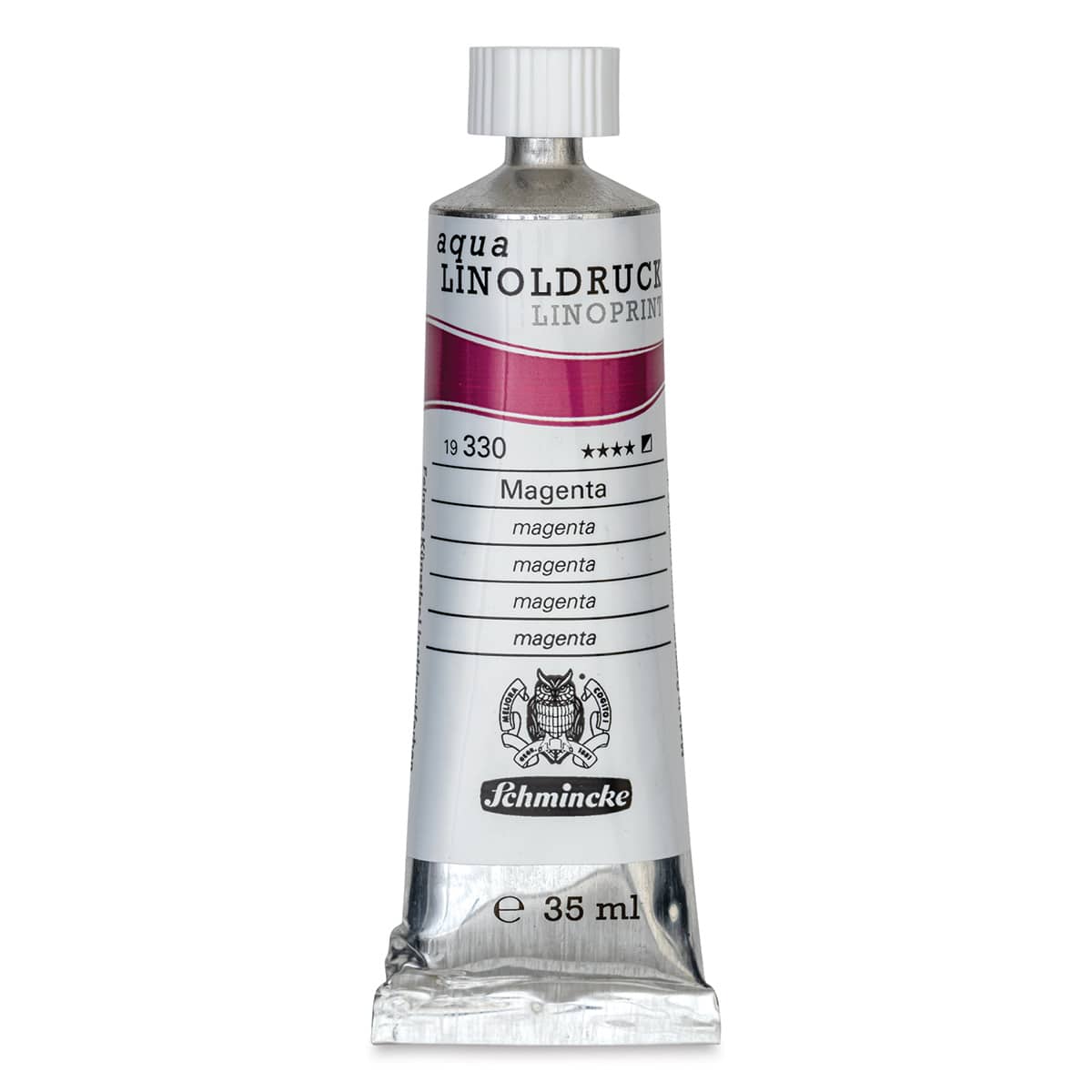 Schmincke Aqua Linoprint Ink - Magenta, 35 ml - front