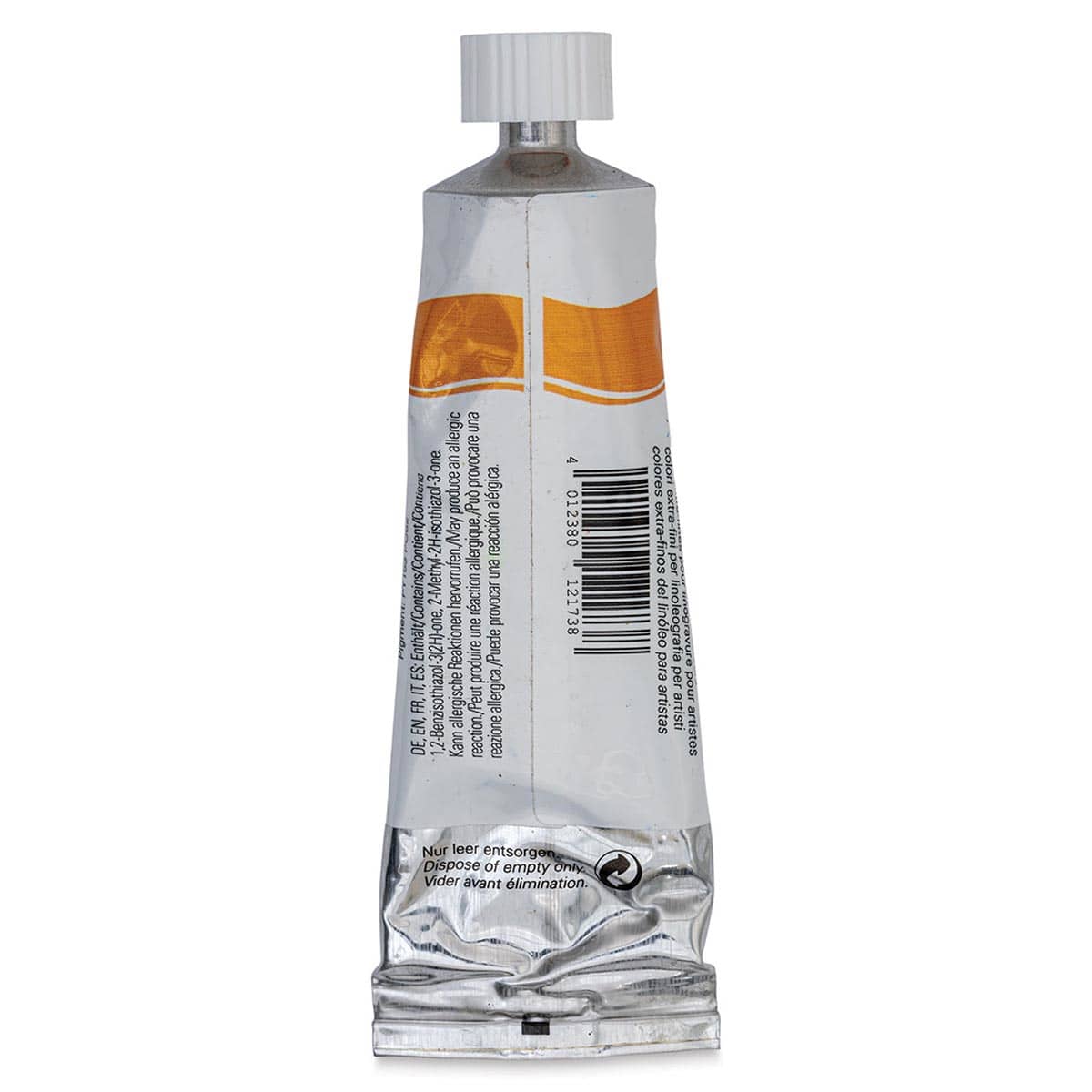 Schmincke Aqua Linoprint Ink - Indian Yellow, 35 ml - back