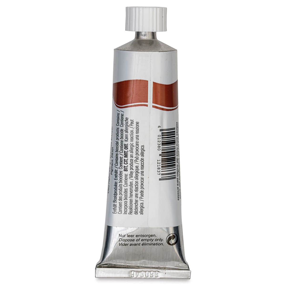Schmincke Aqua Linoprint Ink - Burnt Sienna, 35 ml - back