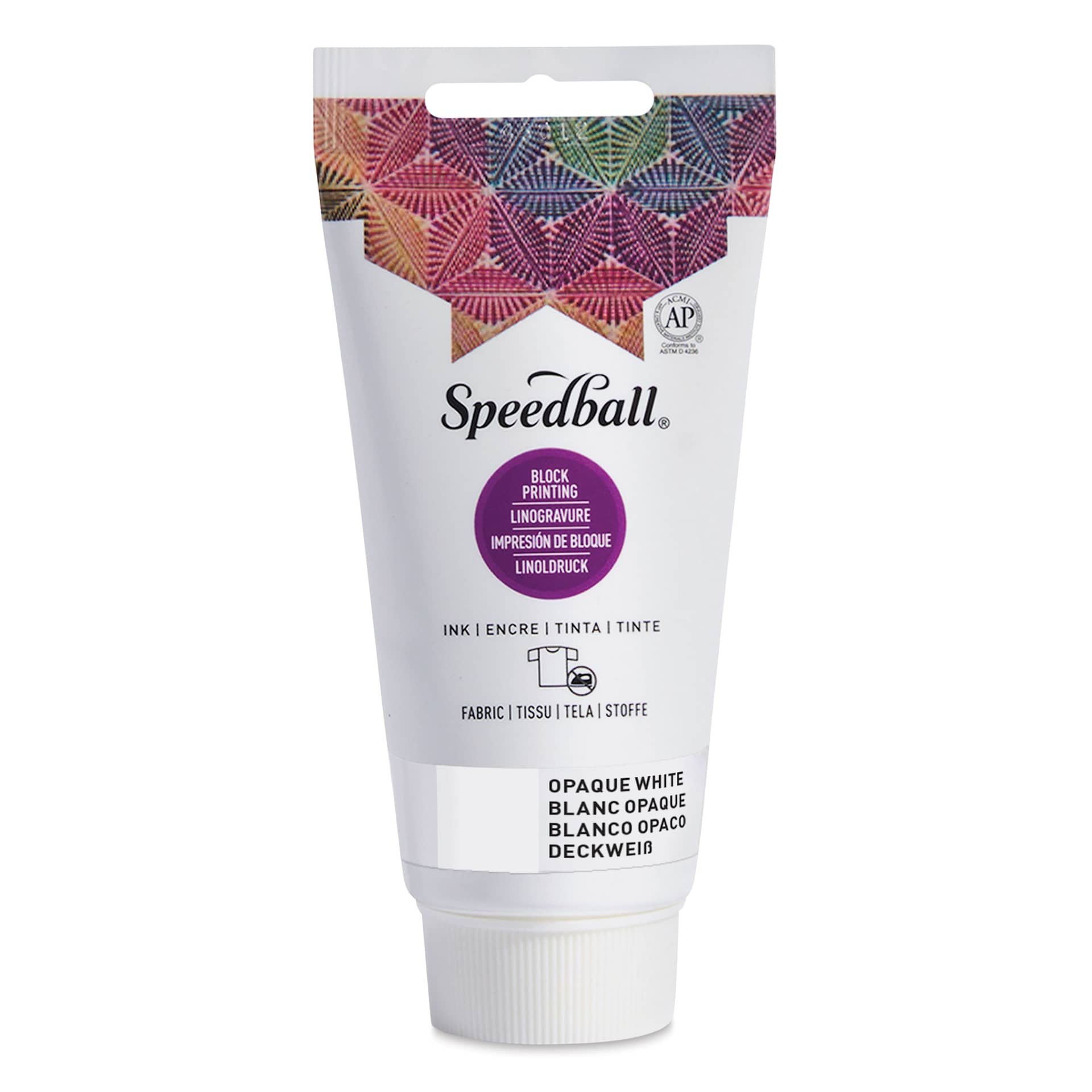 Speedball Fabric and Paper Block Printing Ink - Opaque White, 2.5 oz Speedball Fabric and Paper Block Printing Ink - Opaque White, 2.5 oz
