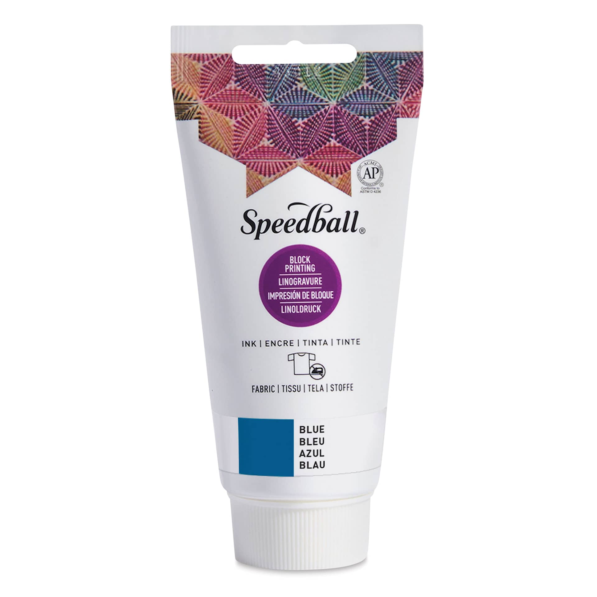 Speedball Fabric and Paper Block Printing Ink - Blue, 2.5 oz