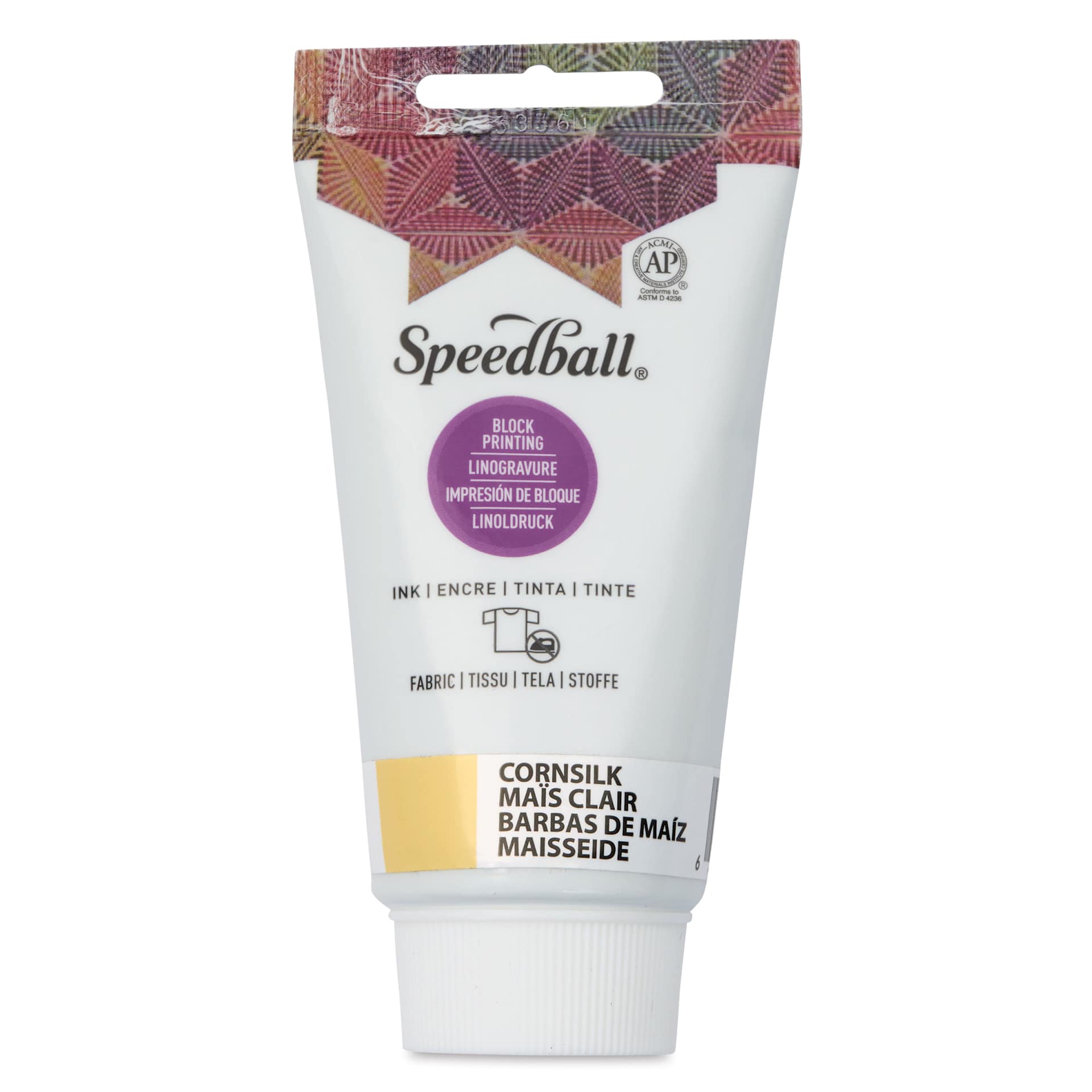 Speedball Fabric and Paper Block Printing Ink - Cornsilk, 2.5 oz