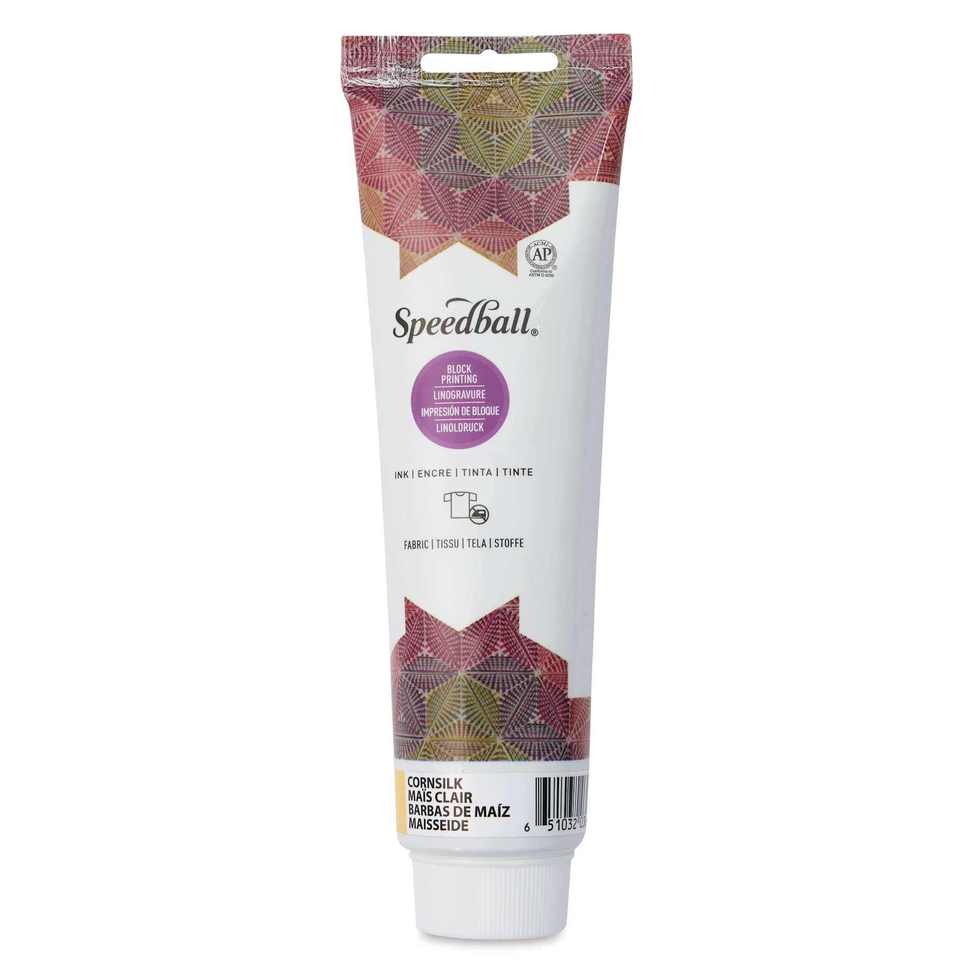 Speedball Fabric and Paper Block Printing Ink - Cornsilk, 5 oz