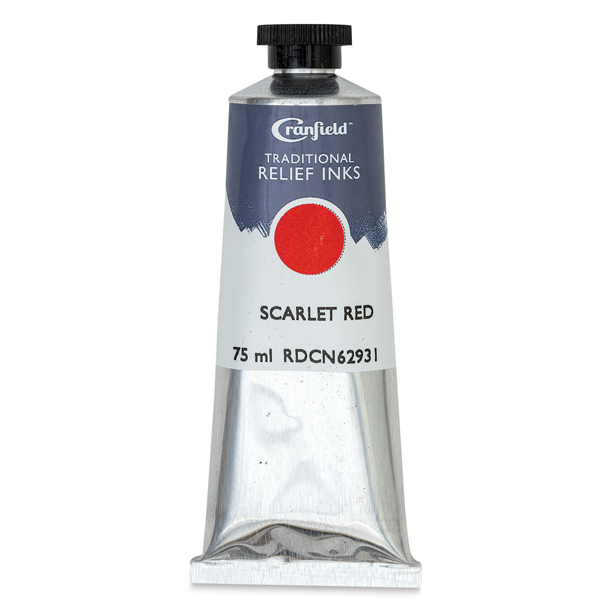 Cranfield Traditional Relief Ink - Scarlet Red, 75 ml - front of packaging