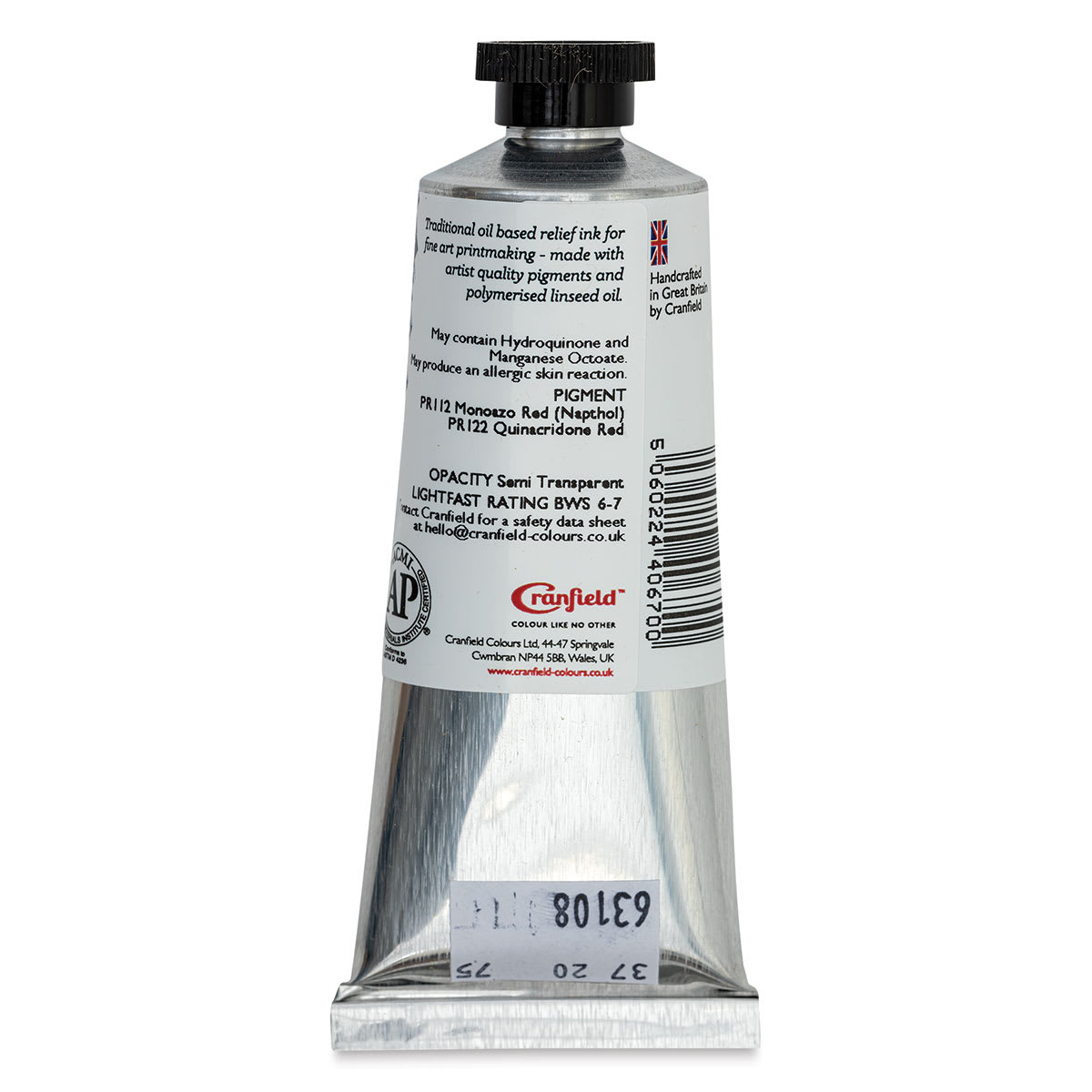 Cranfield Traditional Relief Ink - Cerise, 75 ml - back