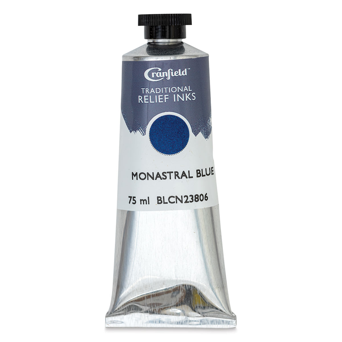 Cranfield Traditional Relief Ink - Monastral Blue, 75 ml - front