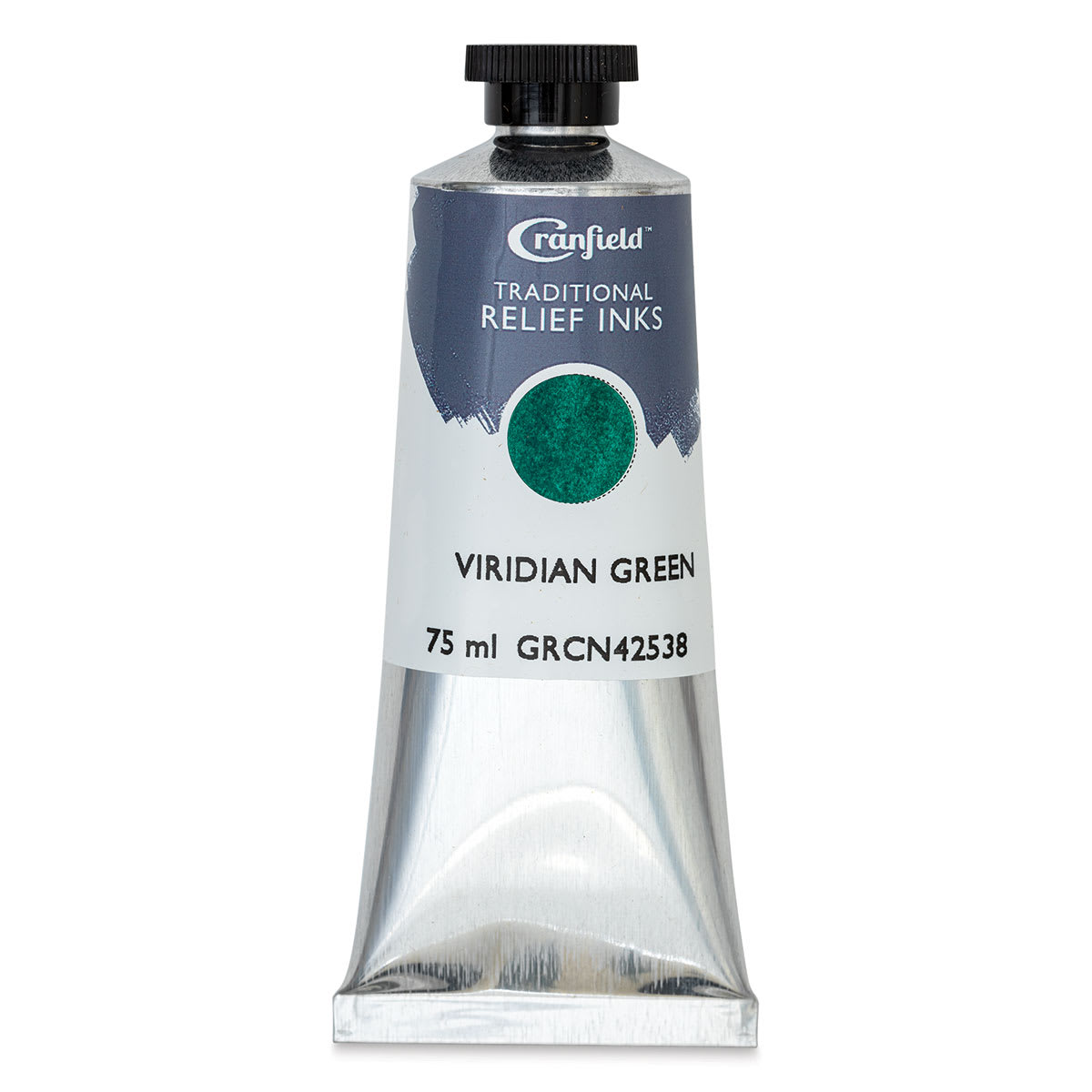 Cranfield Traditional Relief Ink - Viridian Green, 75 ml - front