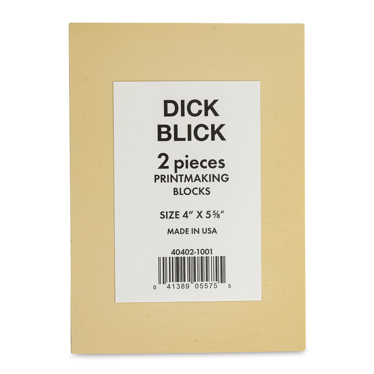 Blick E-Z-Cut Printing Blocks - Pkg of 2, 4" x 6" front of package