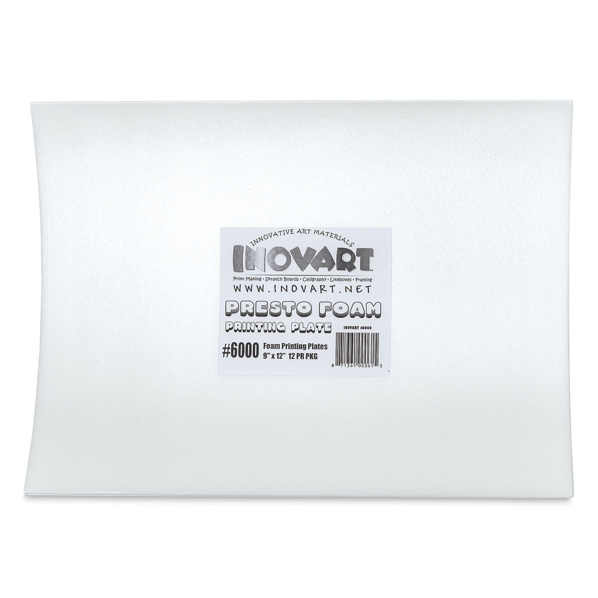 Inovart Printfoam for Block Printing - Pkg of 12, 9" x 12"