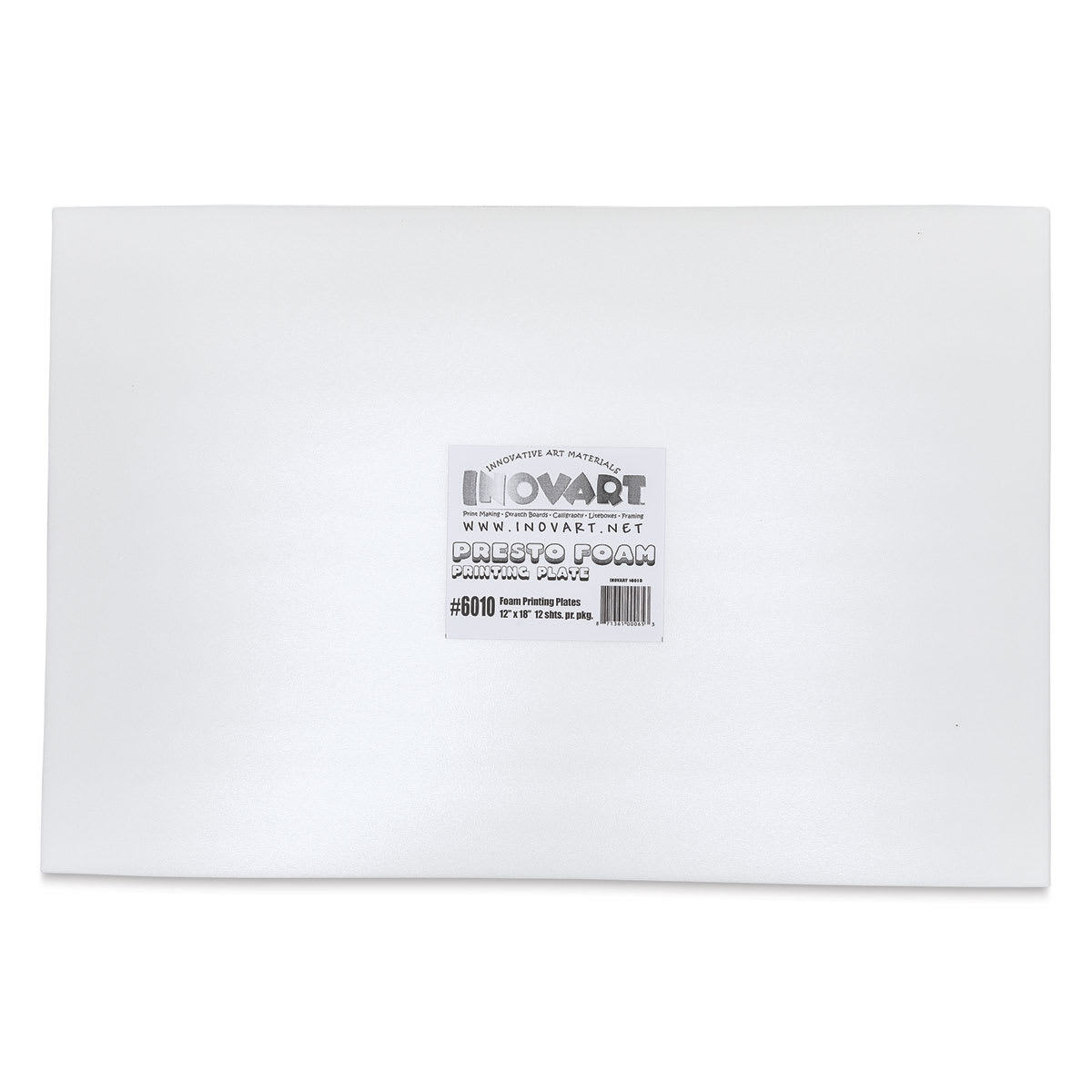 Inovart Printfoam for Block Printing - Pkg of 12, 12" x 18" - front of packaging