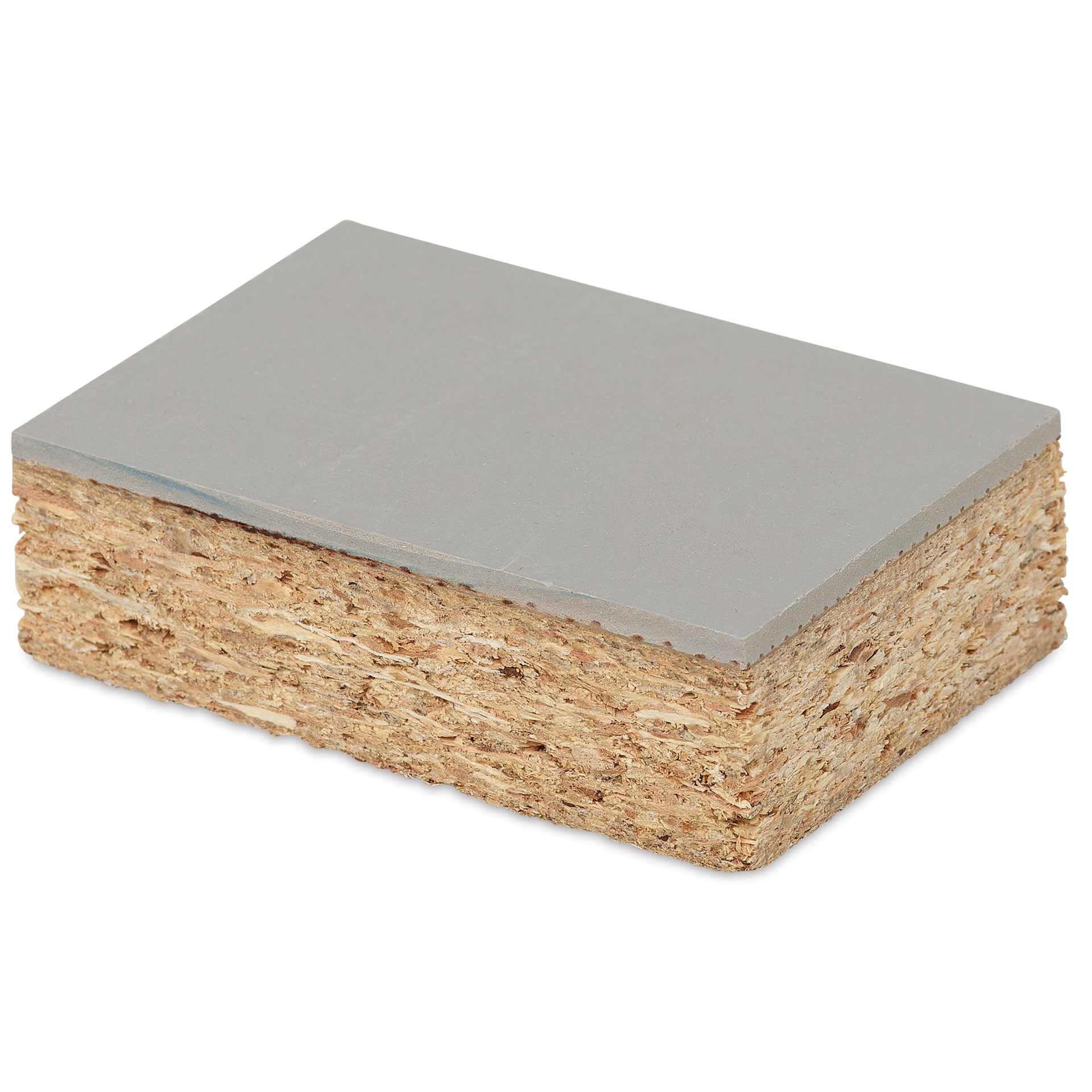 Blick Battleship Gray Linoleum - Block, 2" x 3", Mounted, flat
