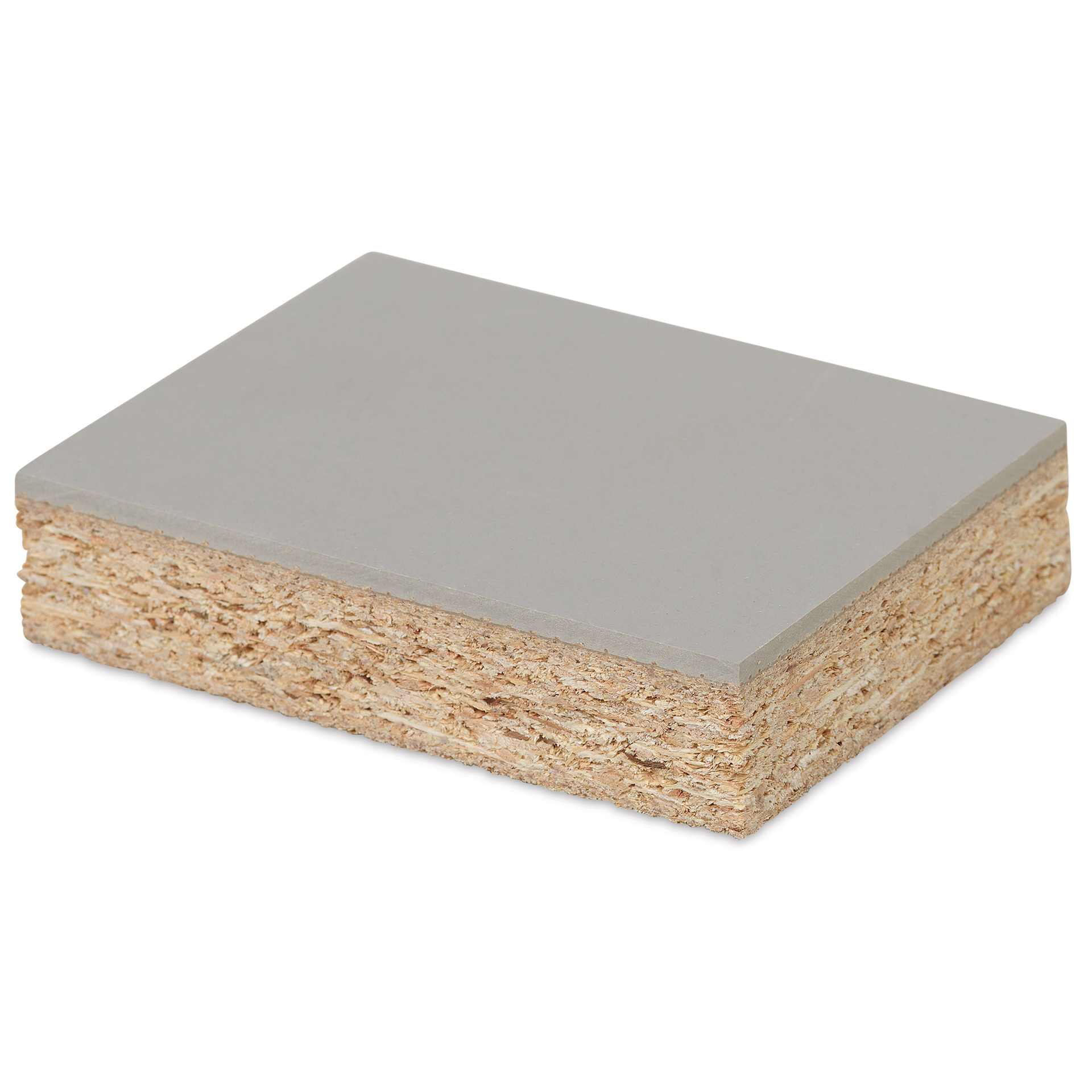 Blick Battleship Gray Linoleum - Block, 3" x 4", Mounted, flat