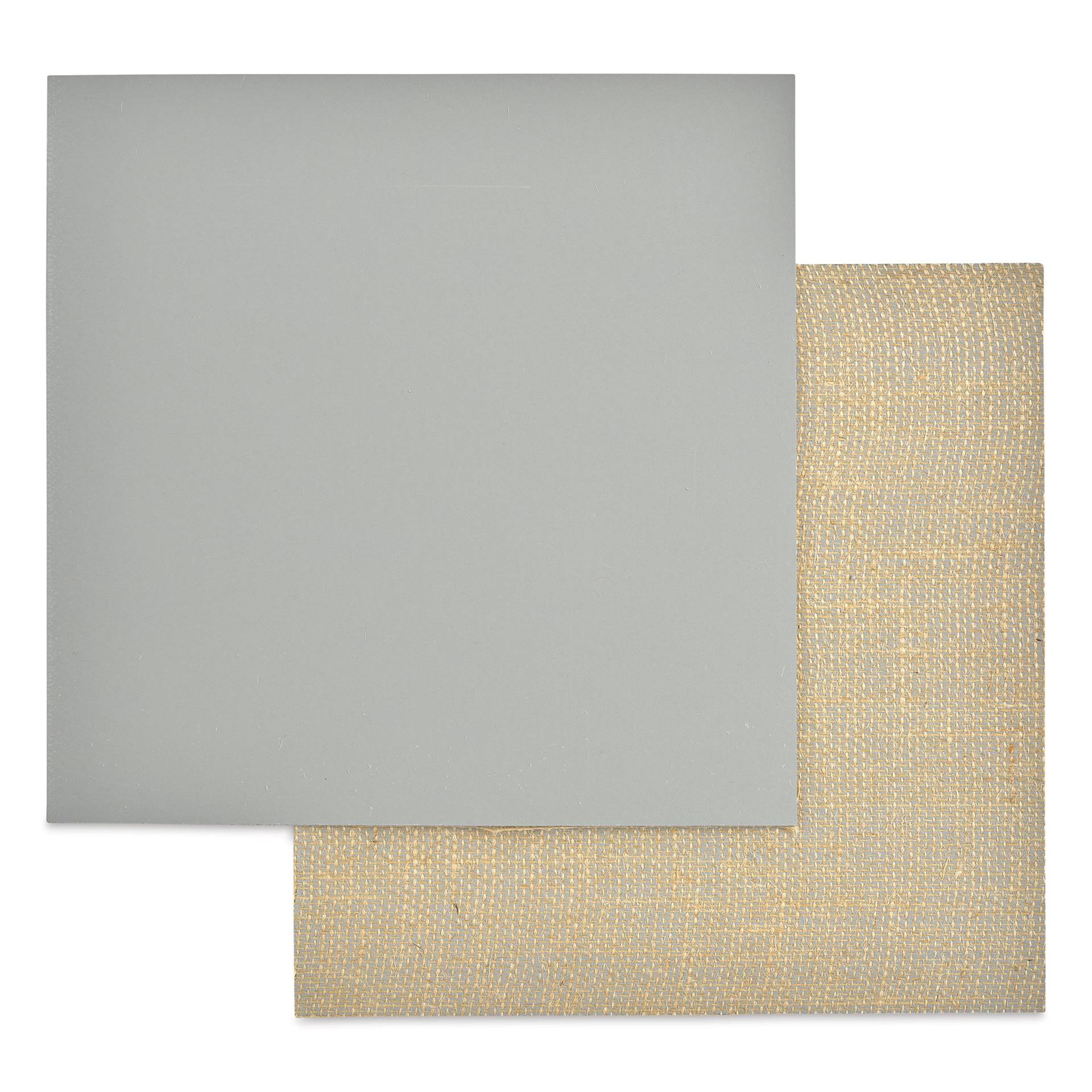 Essdee Lino Blocks - 12" x 12", Unmounted, Pkg of 10, front and back of lino blocks