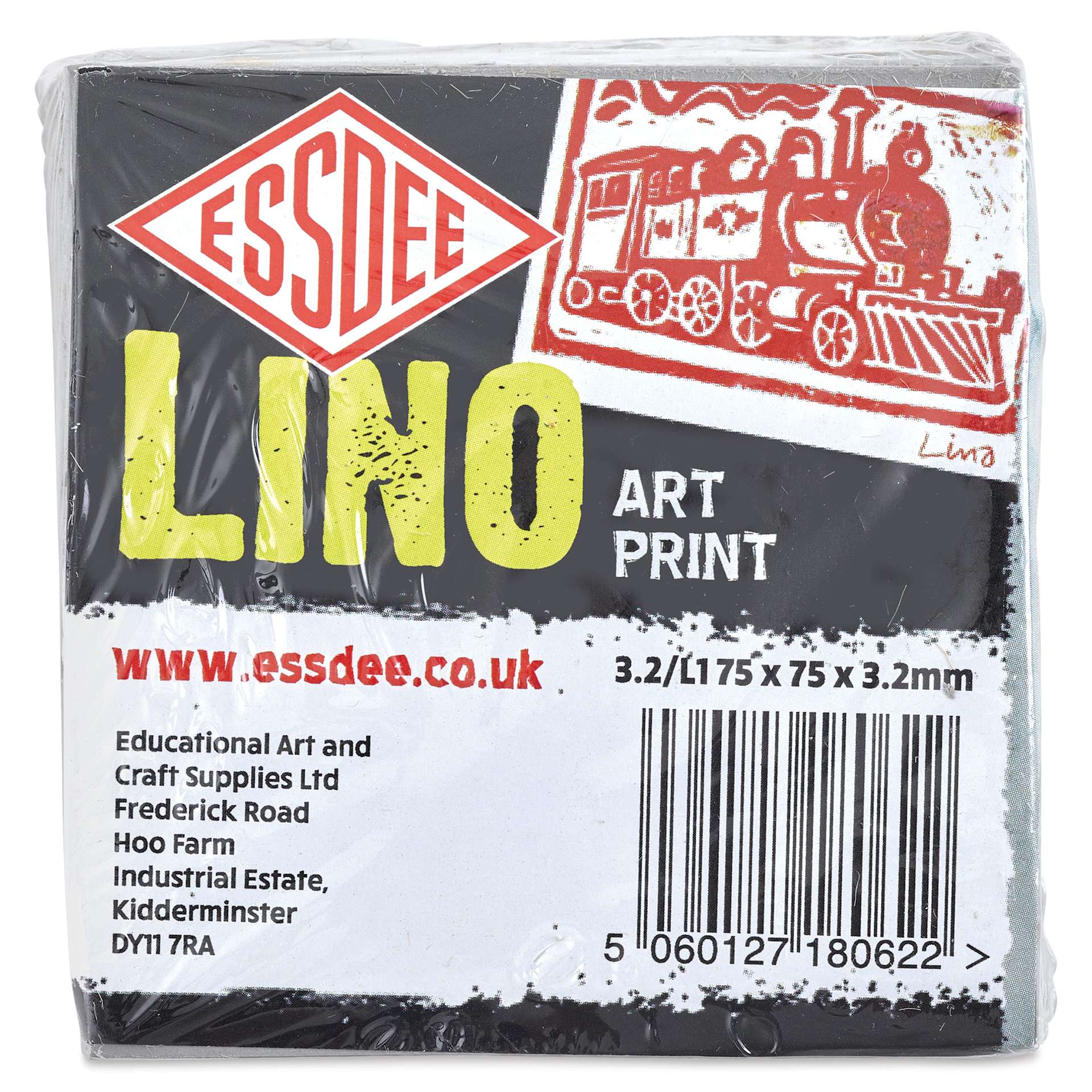 Essdee Lino Blocks - 3" x 3", Unmounted, Pkg of 10, front of packaging
