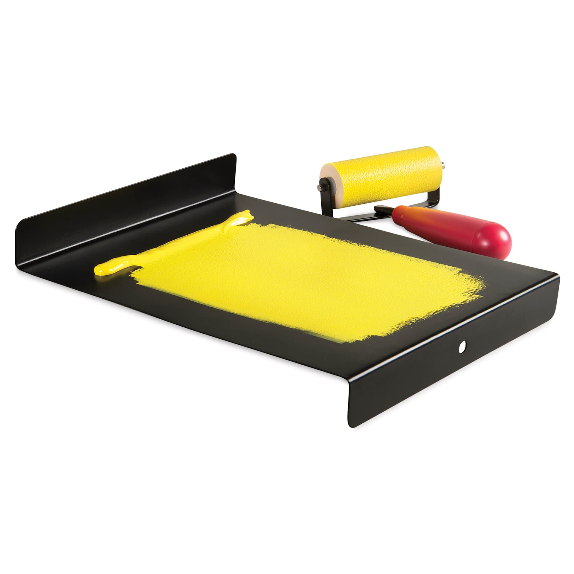 Speedball Bench Hook/Inking Plate - with yellow ink