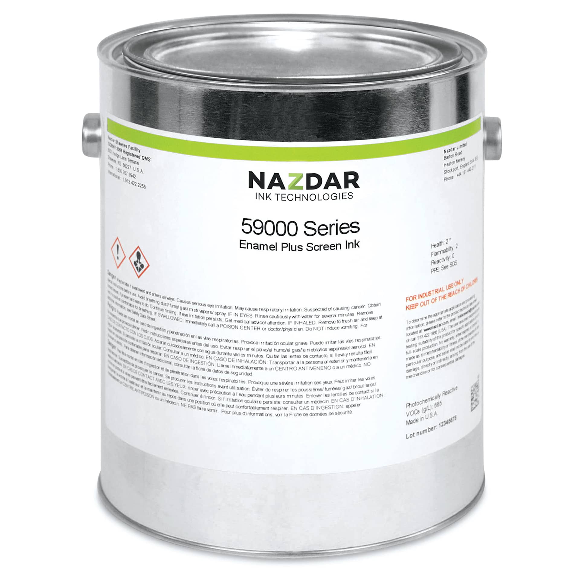 Naz-Dar 59-000 Series Gloss Enamel - Chrome Yellow, Gallon