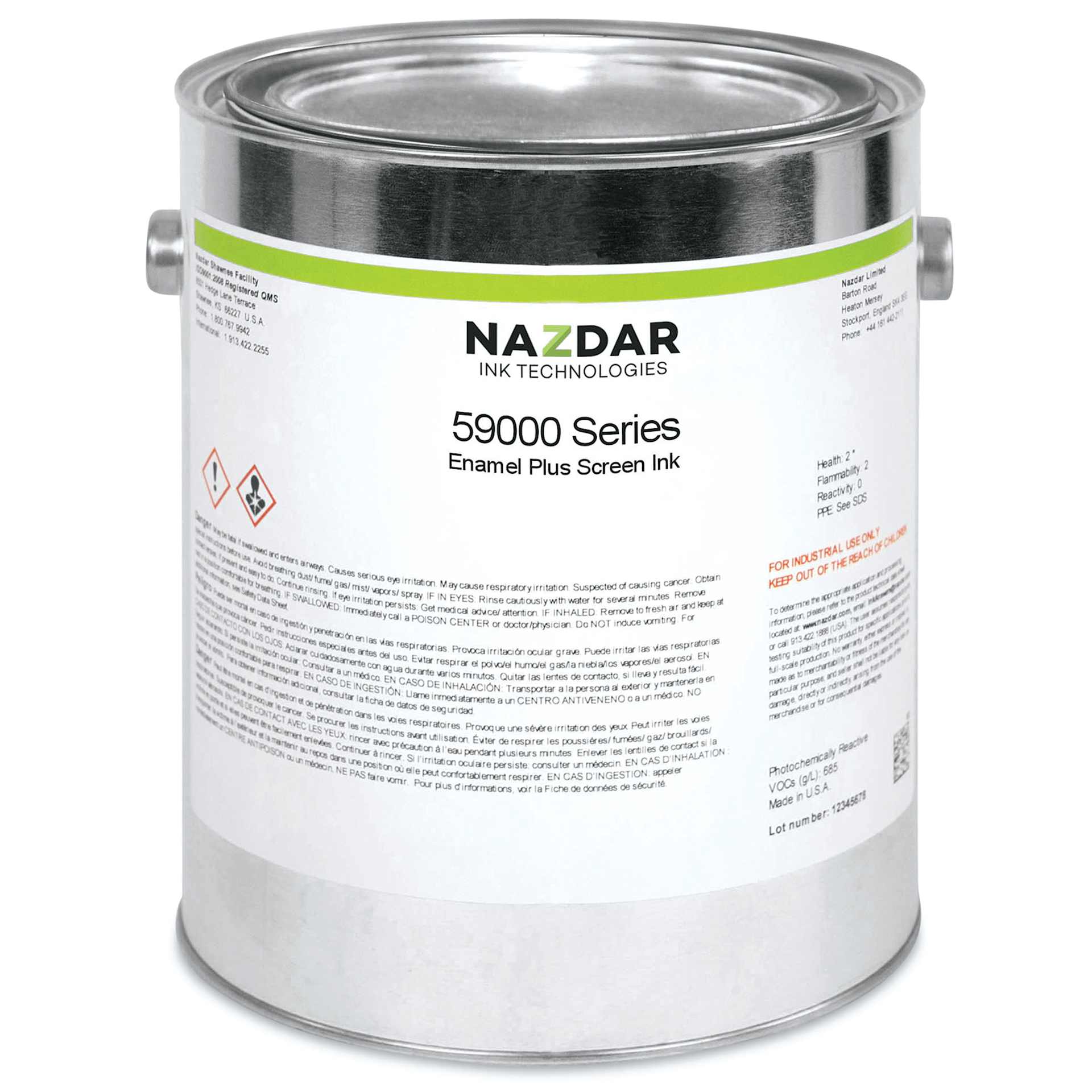 Naz-Dar 59-000 Series Gloss Enamel - Ultra Blue, Gallon