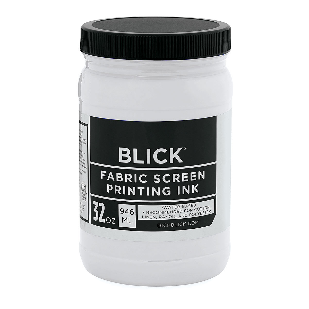 Blick Water-Base Acrylic Textile Screen Printing Ink - White, Quart Blick Water-Base Acrylic Textile Screen Printing Ink - White, Quart