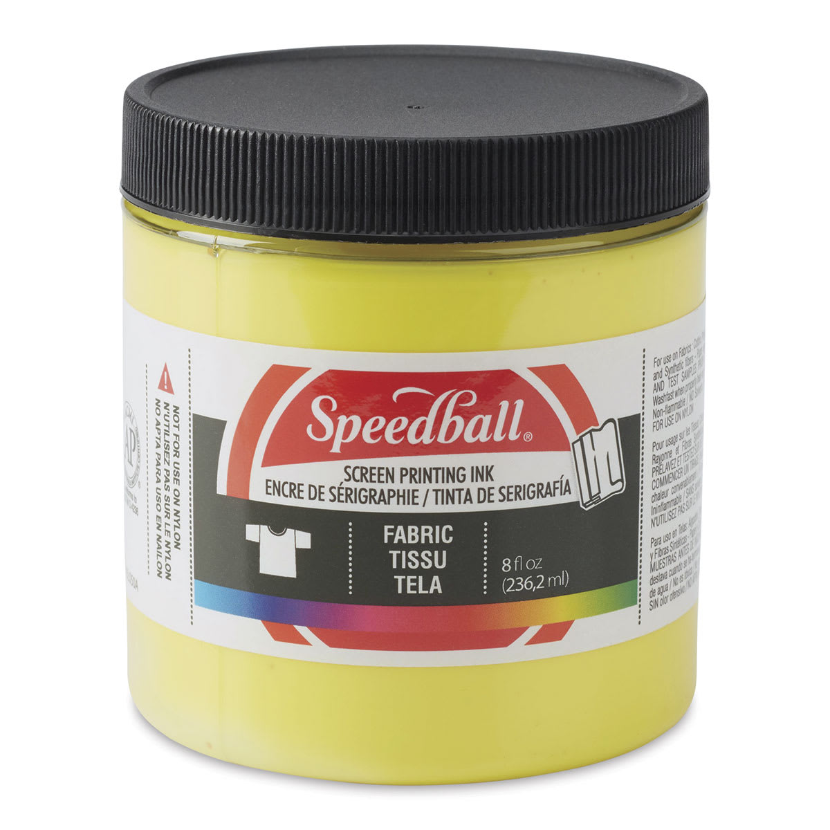 Speedball Fabric Screen Printing Ink - Process Yellow, 8 oz, Jar