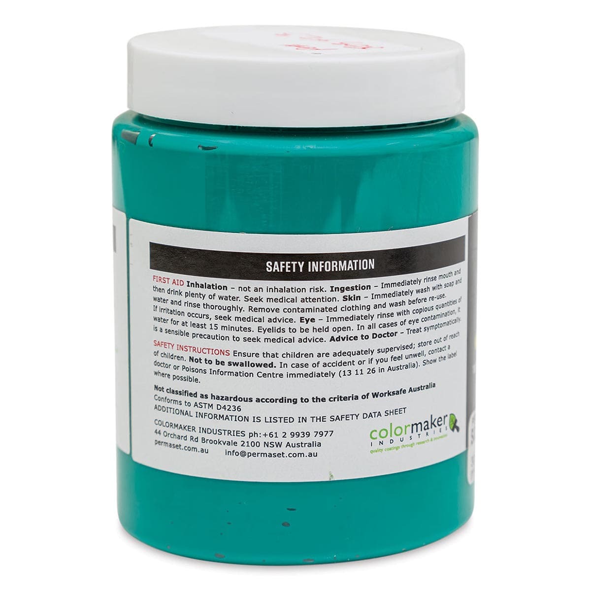 Permaset Aqua Fabric Ink - Supercover Green B, 300 ml - back