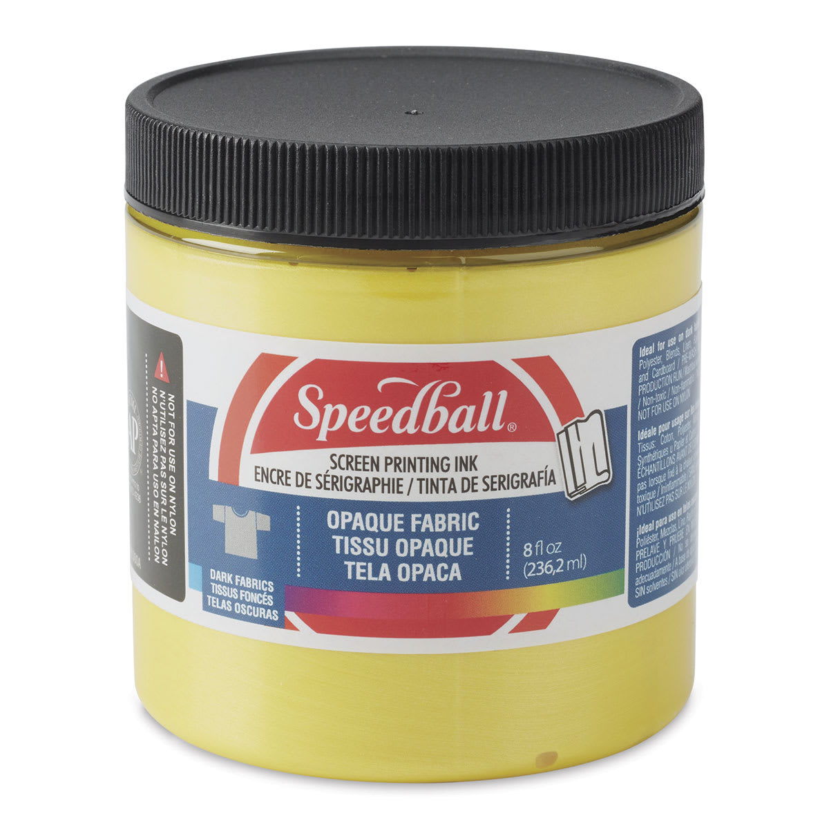 Speedball Fabric Screen Printing Ink - Citrine (Opaque), 8 oz, Jar