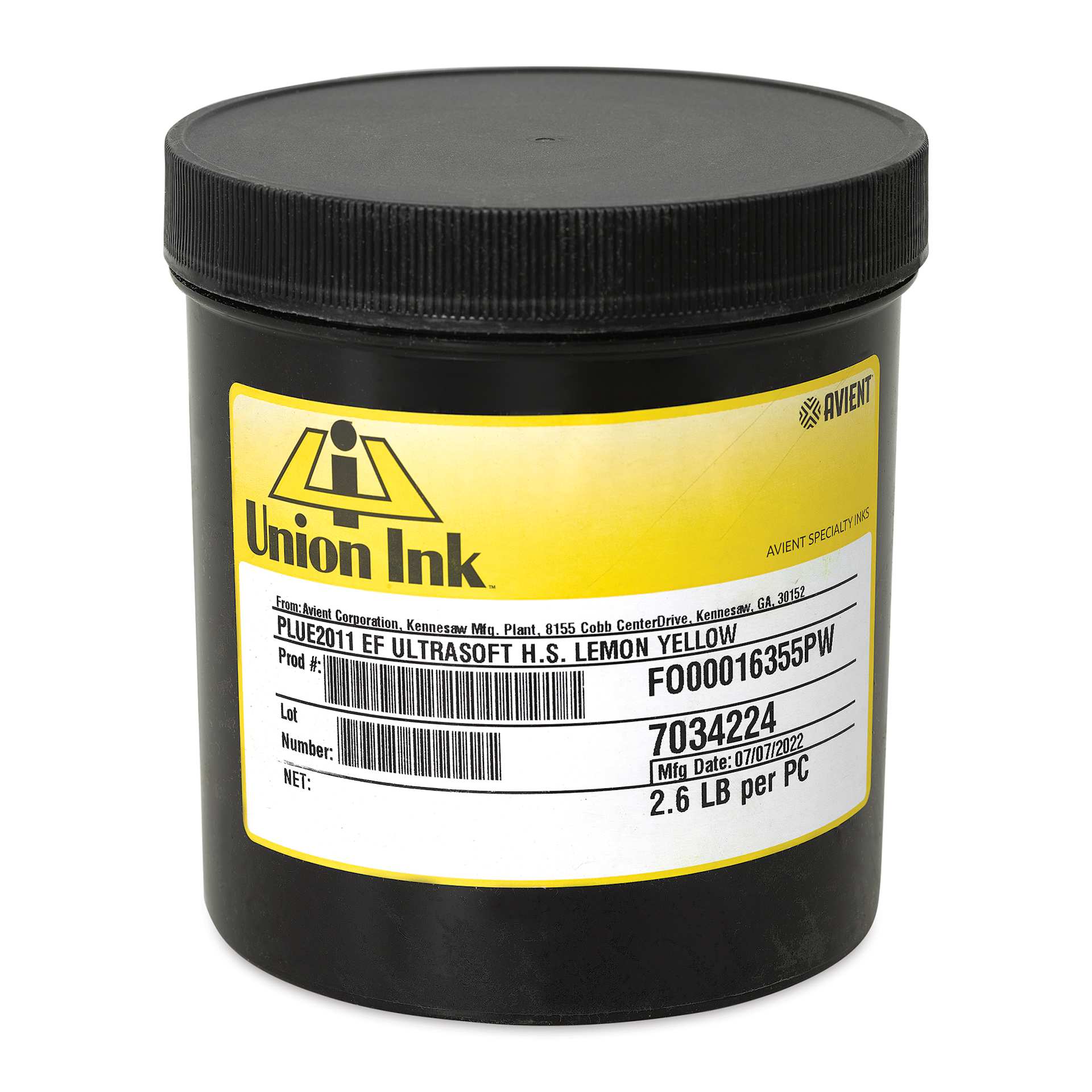 Union Ultrasoft Plastisol Liberty Series Ink - Quart, Lemon Yellow