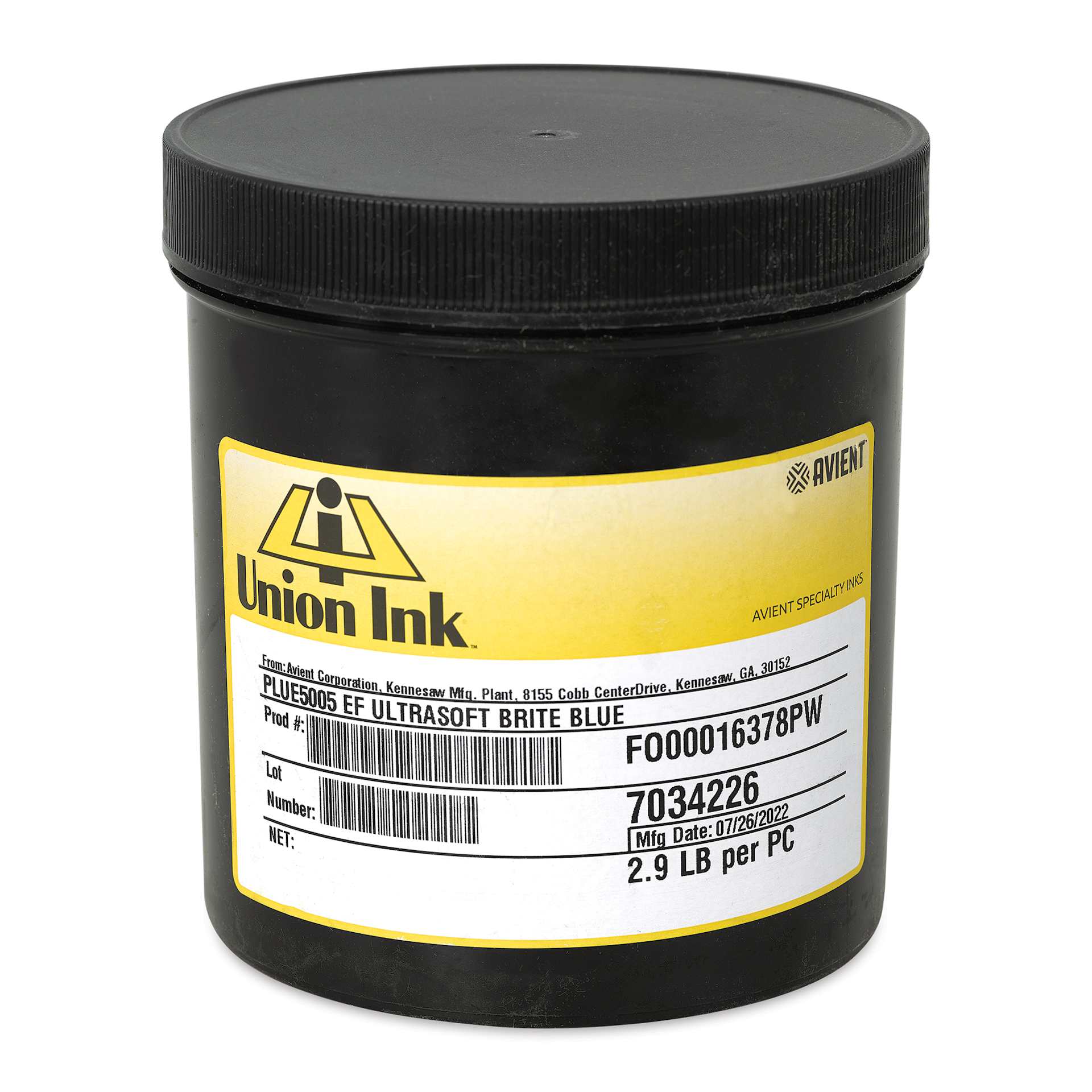 Union Ultrasoft Plastisol Liberty Series Ink - Quart, Brite Blue