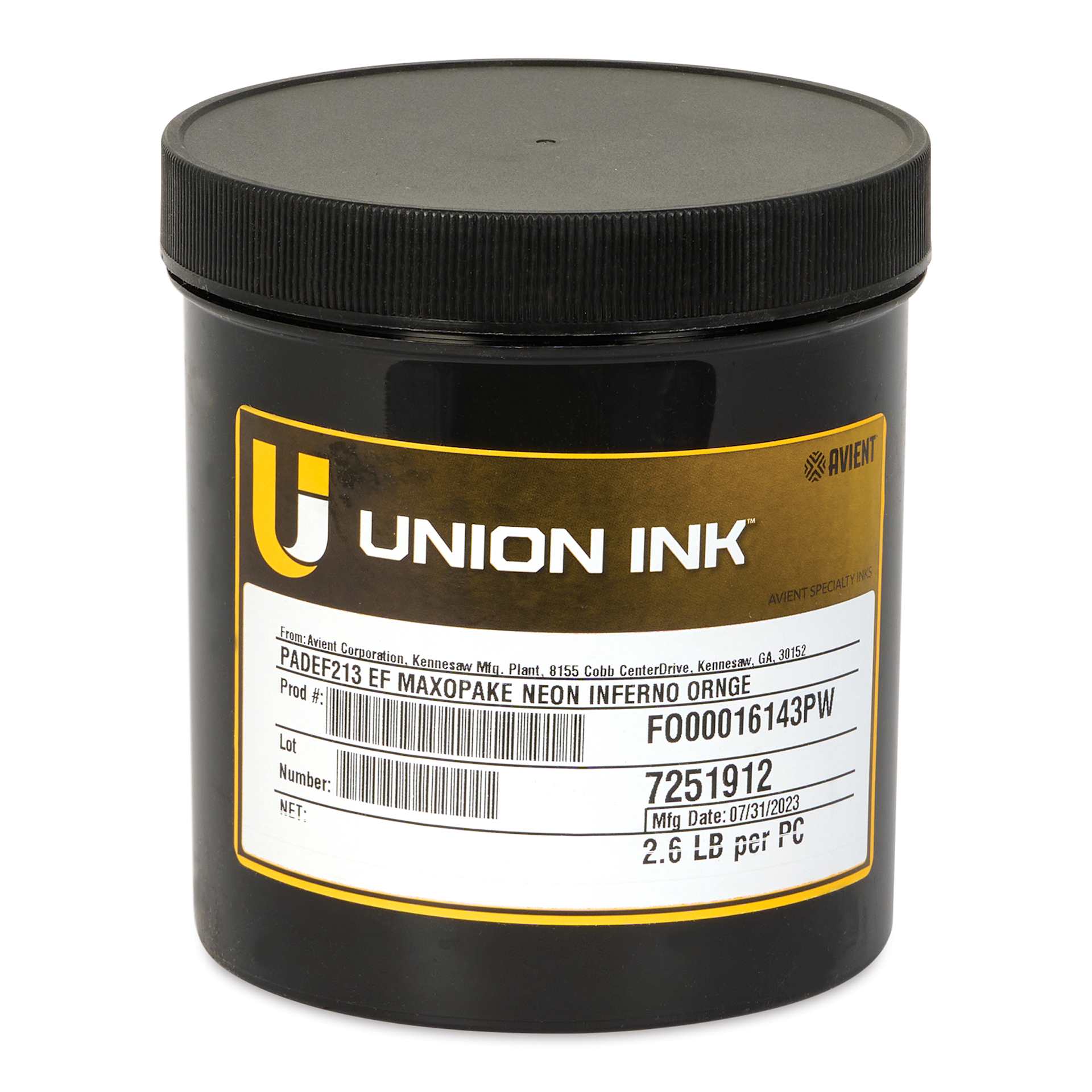 Union Maxopake Liberty Series Ink - Quart, Inferno Orange