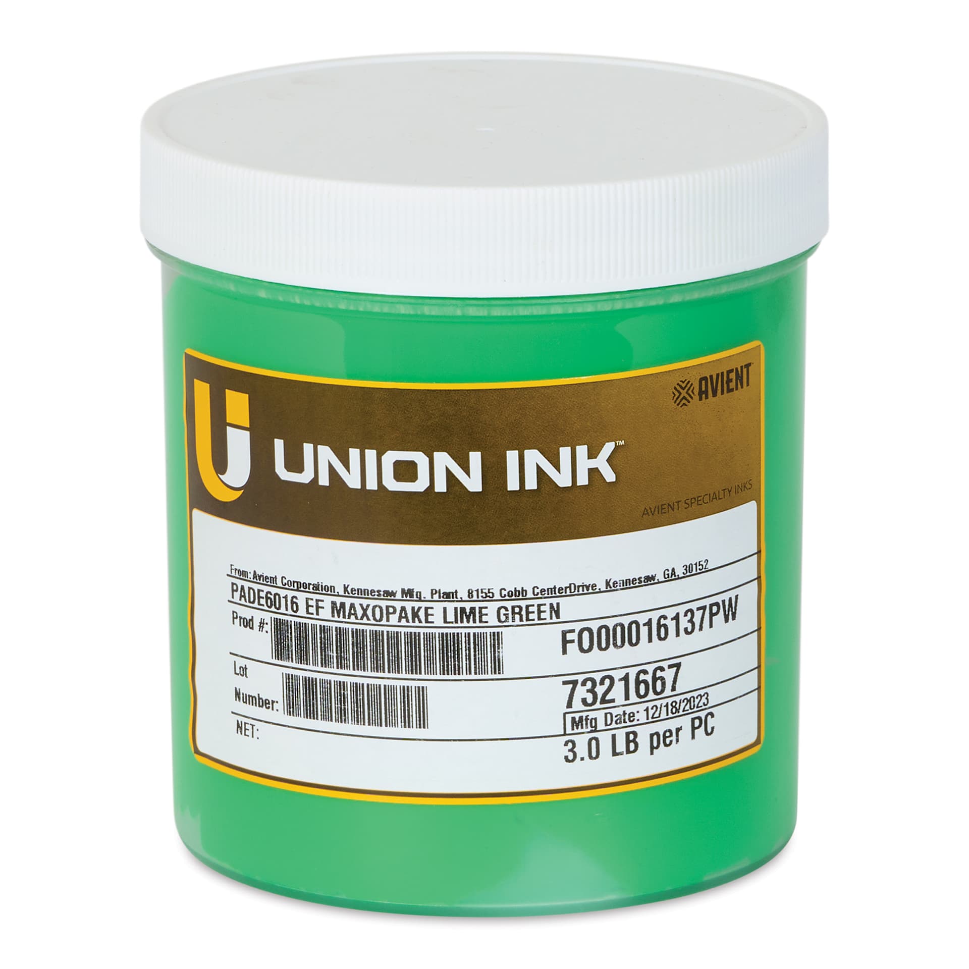 Union Maxopake Liberty Series Ink - Quart, Lime Green