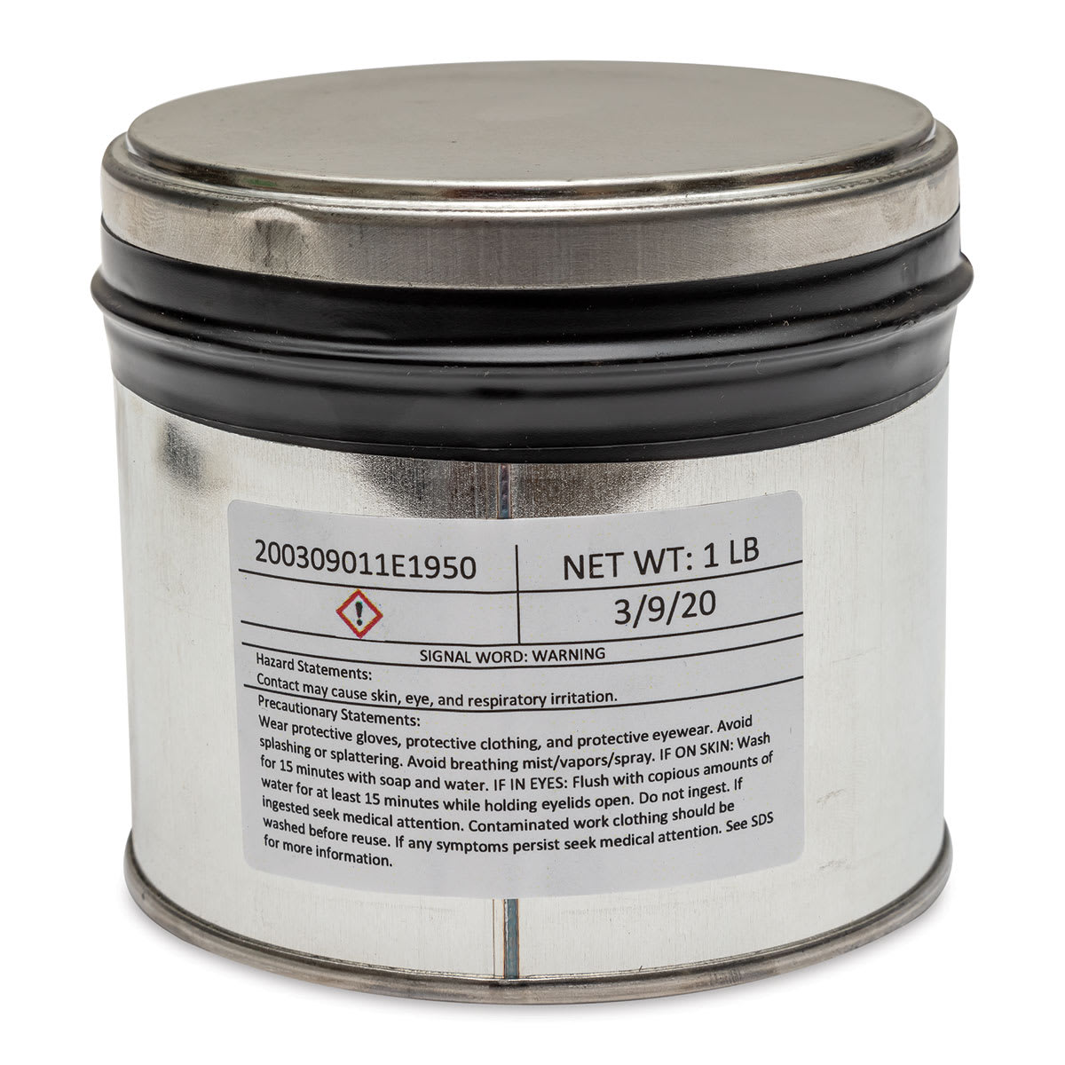 Hanco Oil Based Etching Ink - 1 lb, Warm Black - back