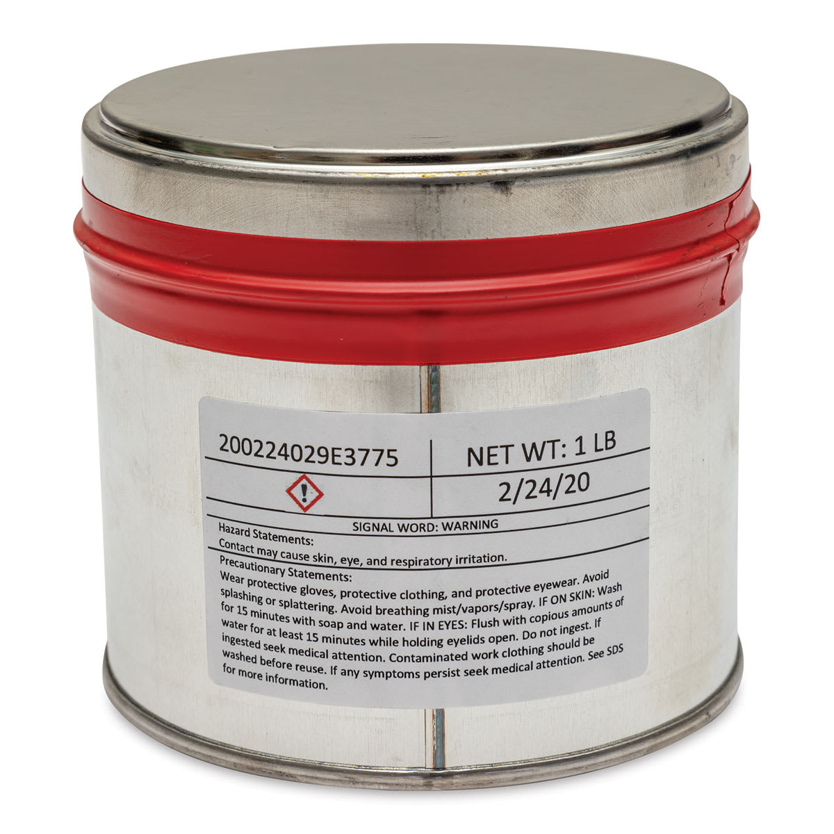 Hanco Oil Based Etching Ink - 1 lb, Dark Red - back