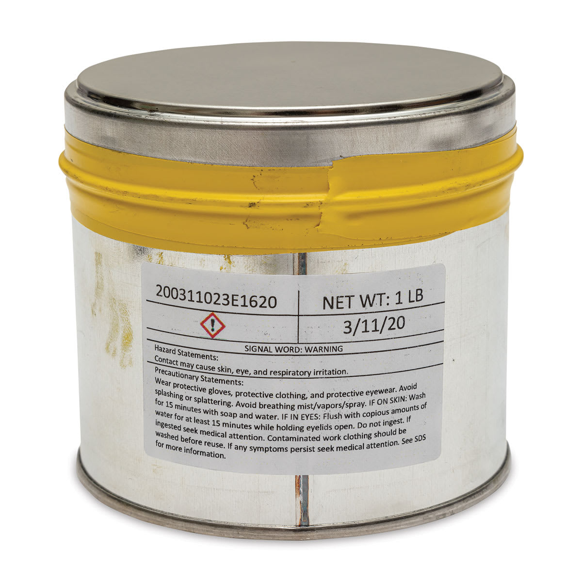 Hanco Oil Based Etching Ink - 1 lb, Process Yellow - back