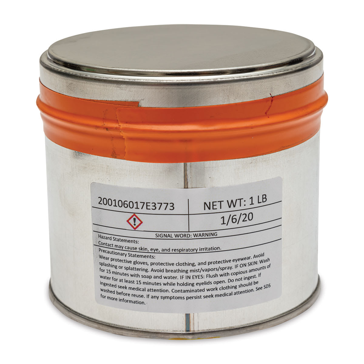 Hanco Oil Based Etching Ink - 1 lb, Orange - back
