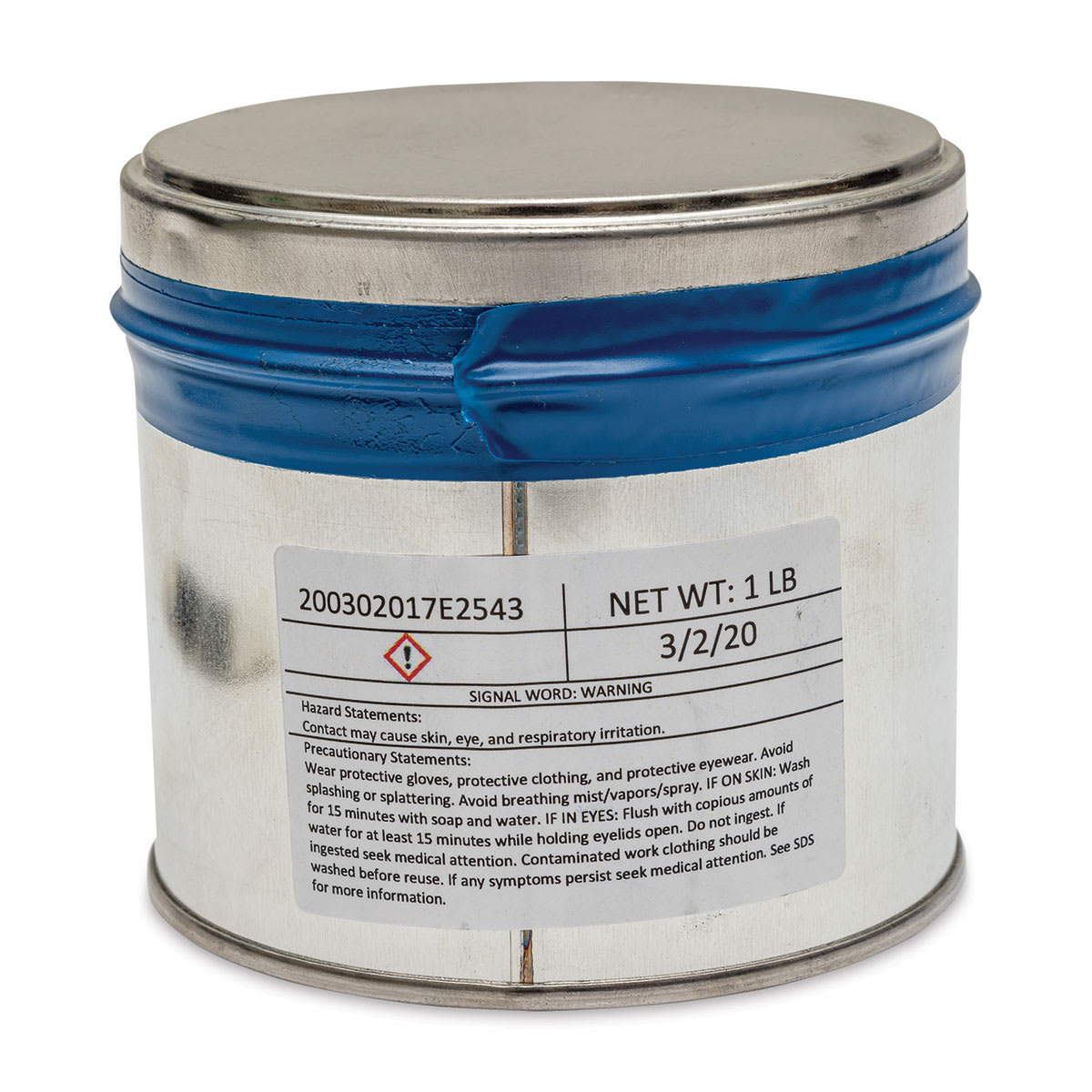 Hanco Oil Based Etching Ink - 1 lb, Ultramarine Blue - back