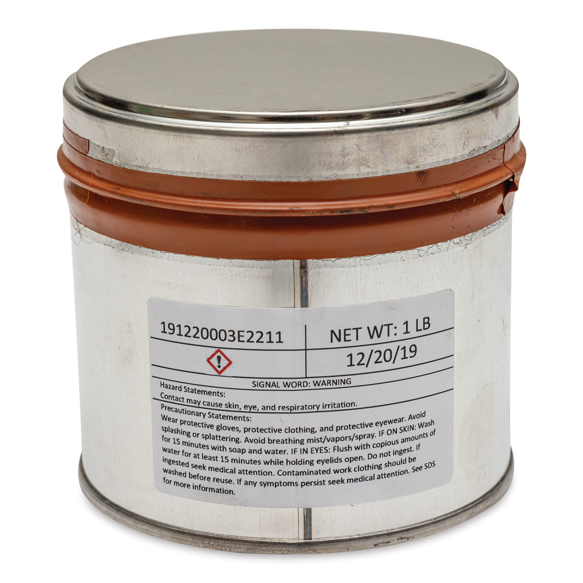 Hanco Oil Based Etching Ink - 1 lb, Burnt Sienna - back