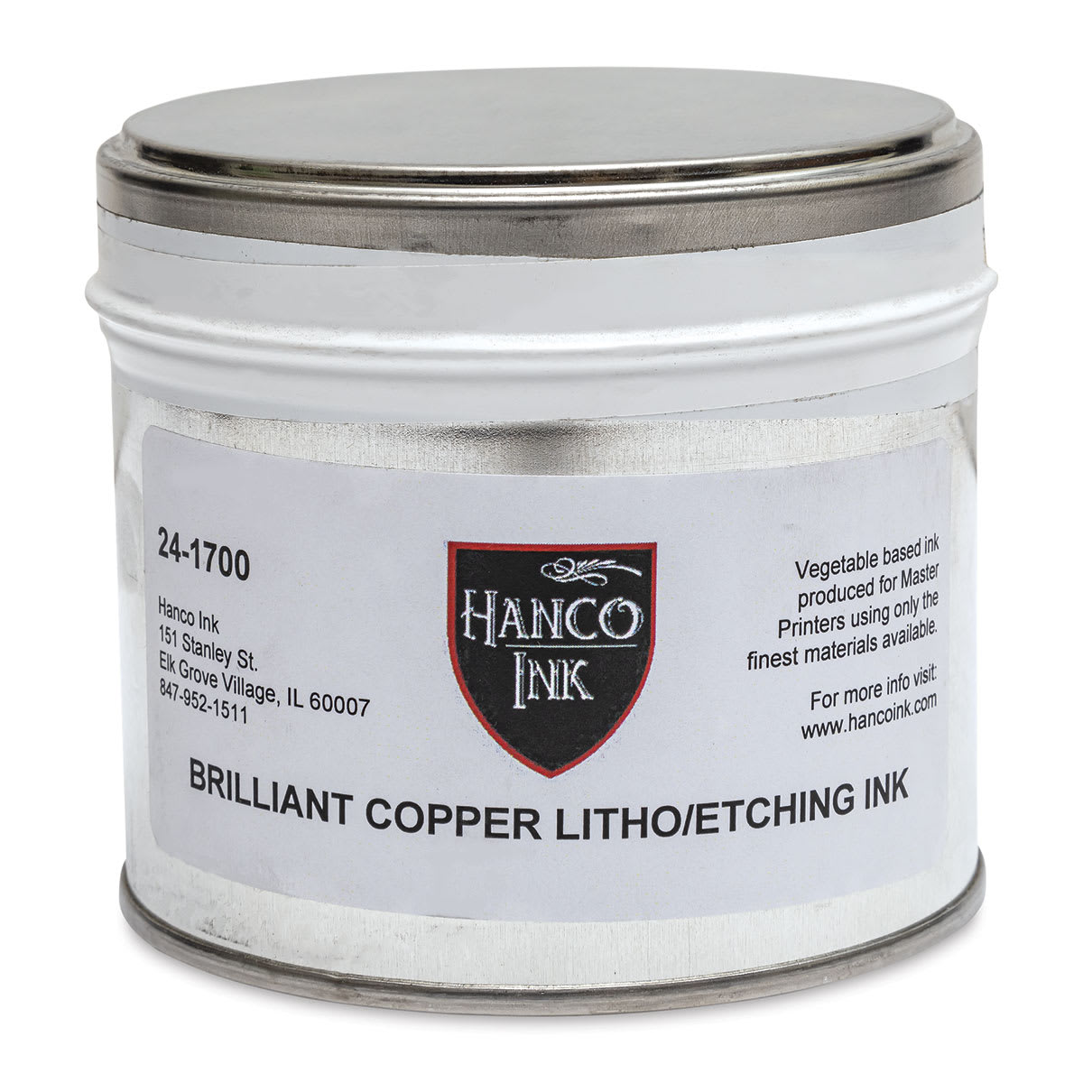 Hanco Litho Ink - 1 lb, Brilliant Copper - front