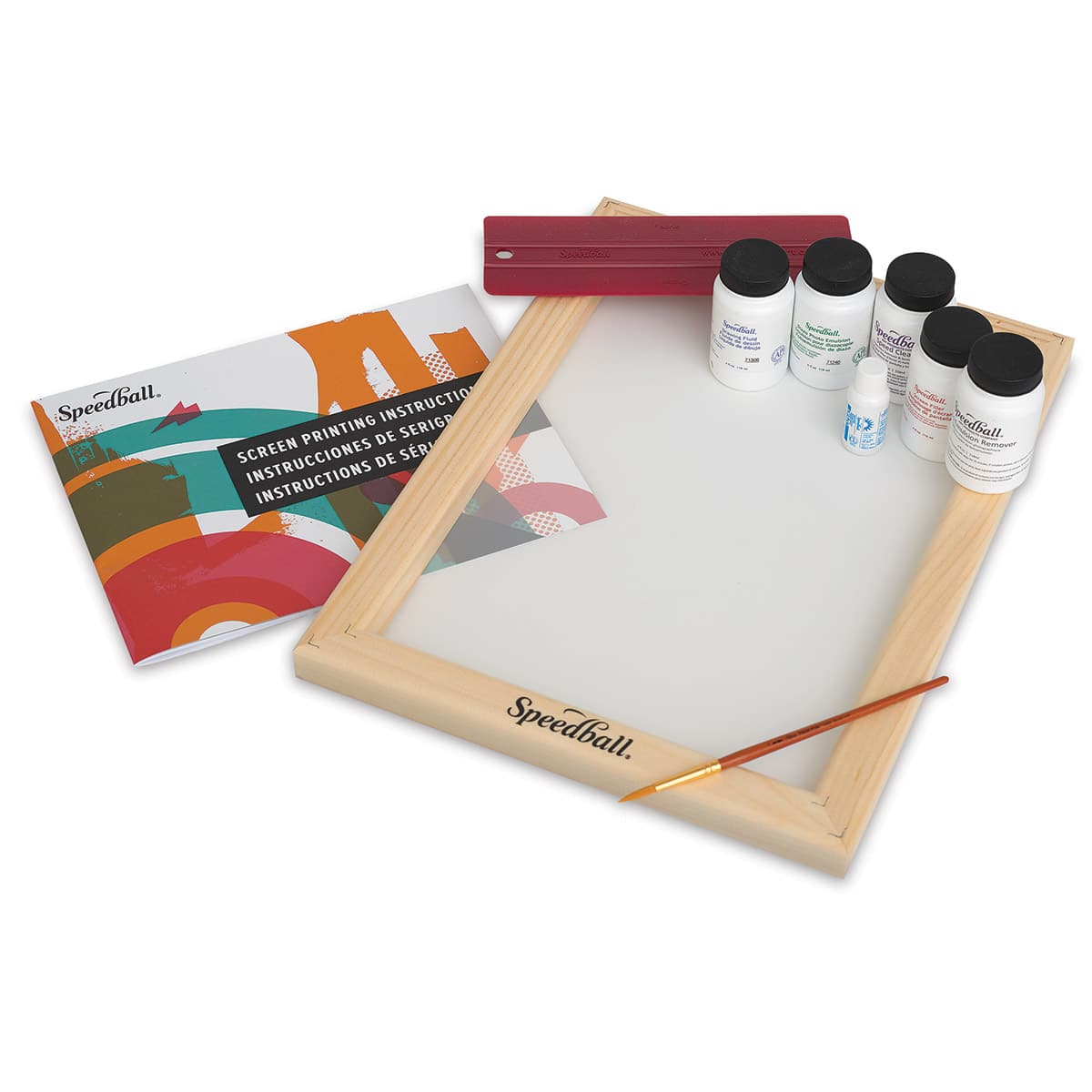 Speedball Screen Printing Essential Tools Kit - Components of set shown