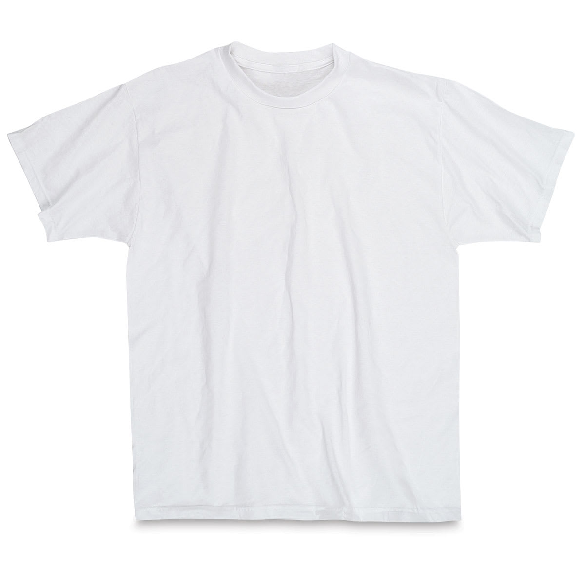 First Quality 50/50 T-Shirts, Adult Sizes - White Large