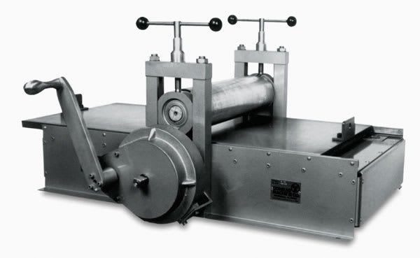 Conrad E18 Etching Press - Right angled view of Etching Press