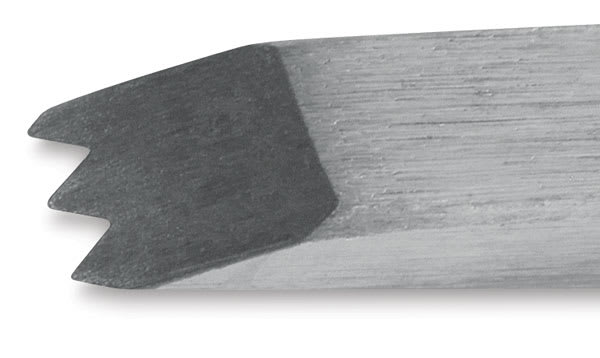 Intaglio Multi Liners - Closeup of tip of 25 lines/inch Tool