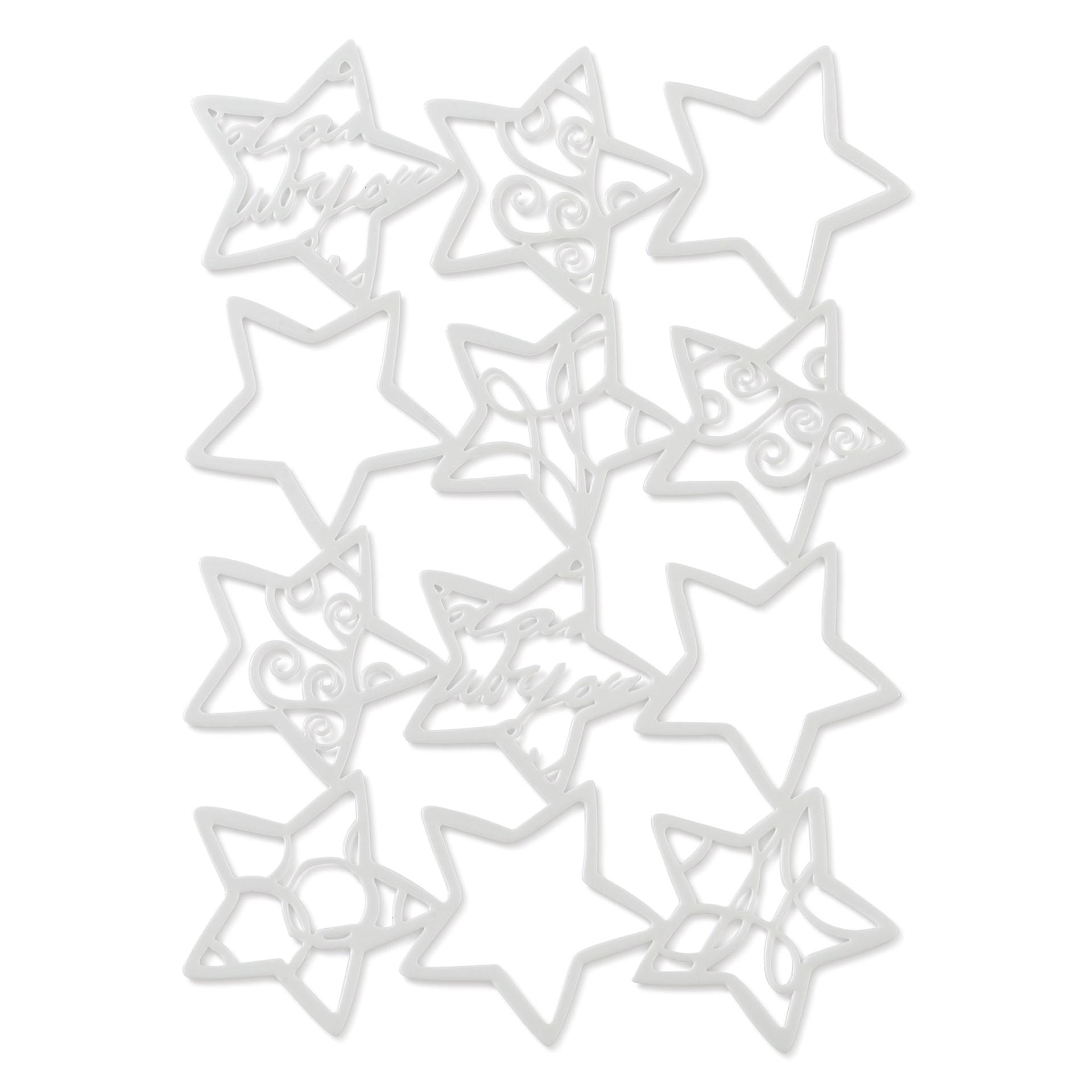 Gelli Arts Stencil - Holiday Stars, 5" x 7" - out of packaging