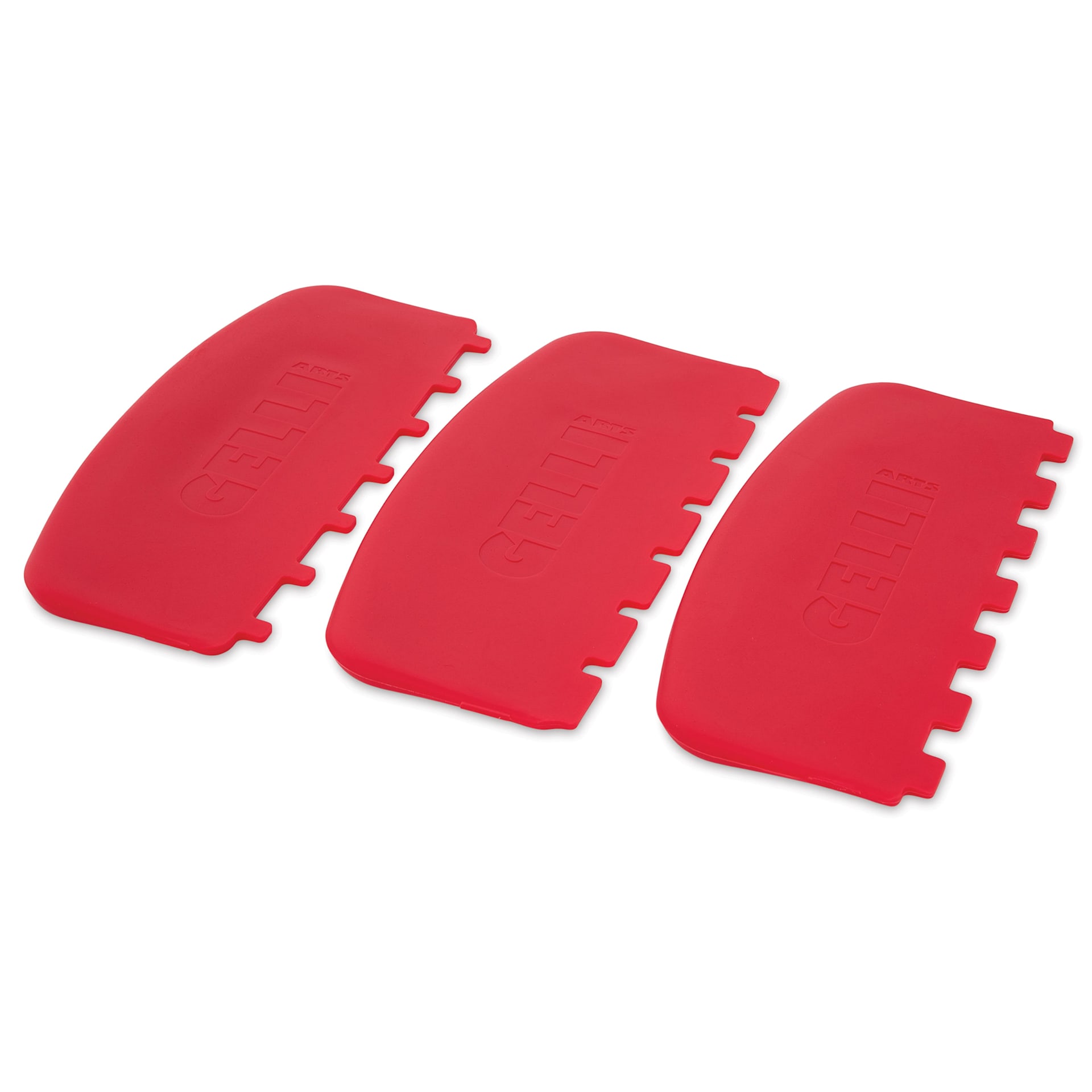 Gelli Arts Large Printing Tools - Set of 3, Square angled view