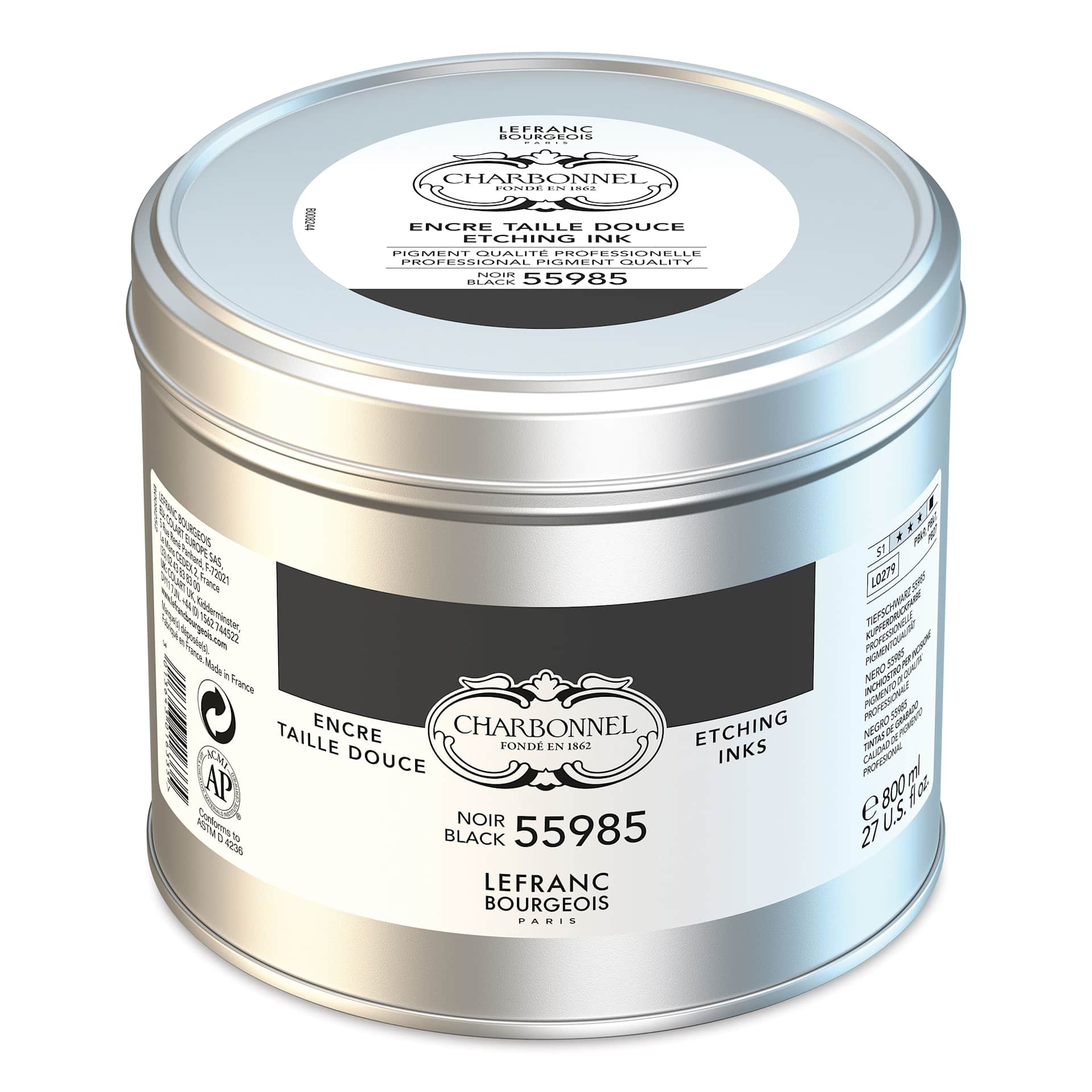 Charbonnel Etching Ink - Very Dense Black, 800 ml