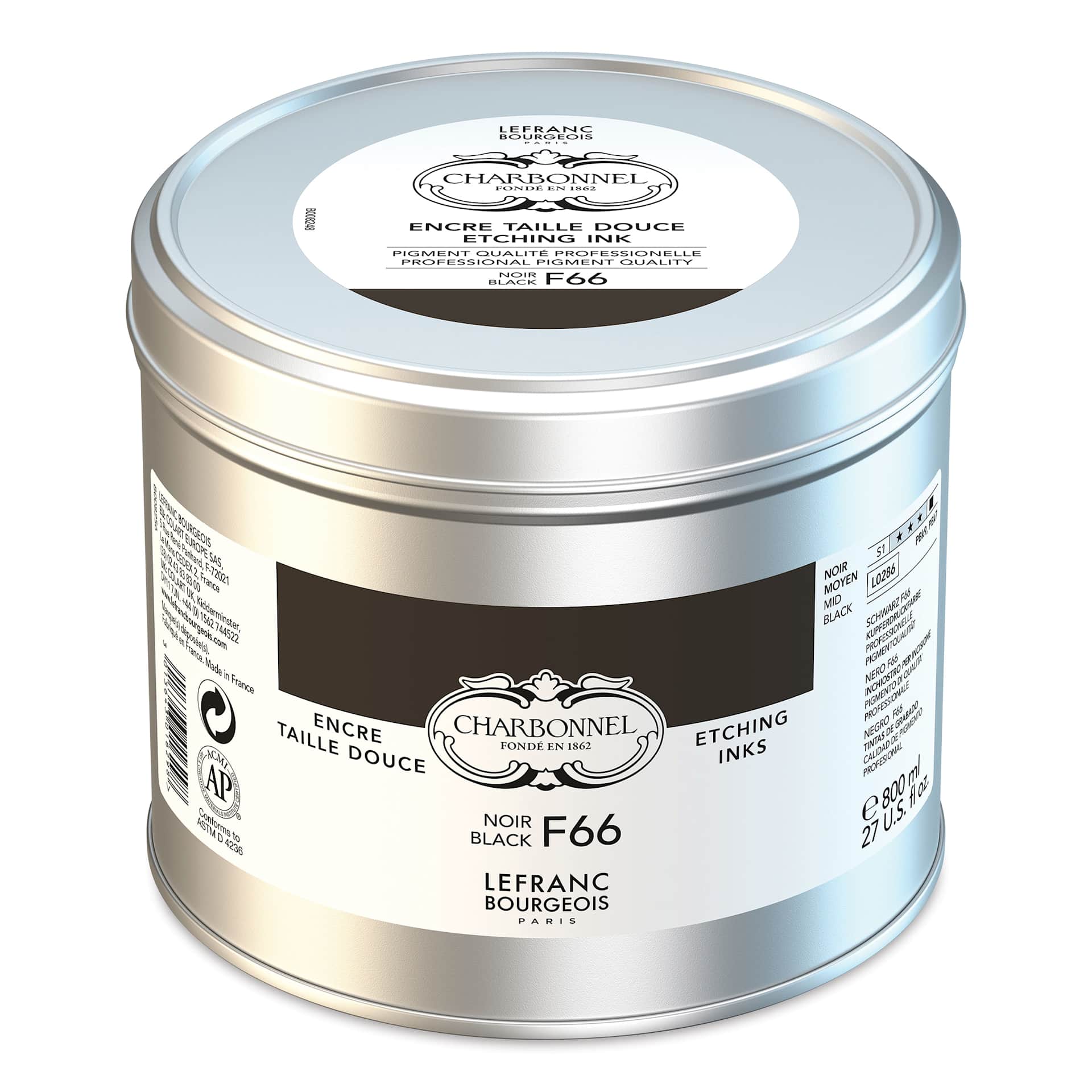 Charbonnel Etching Ink - Black F66, 800 ml
