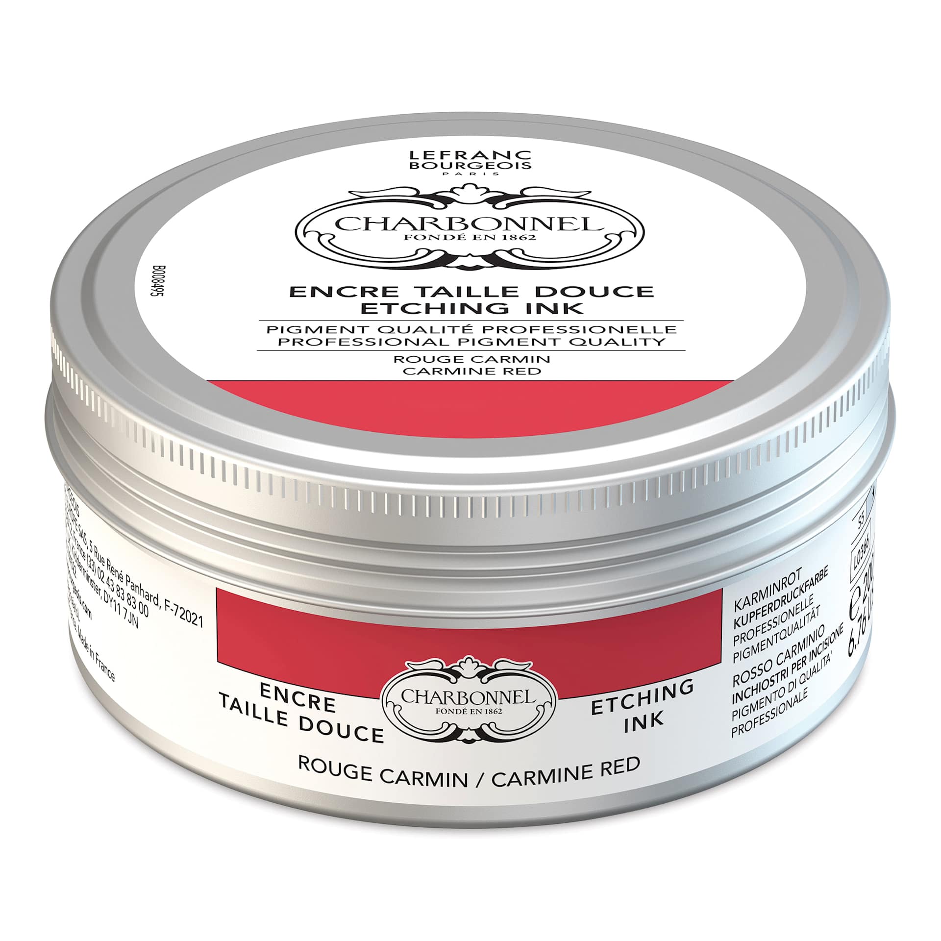 Charbonnel Etching Ink - Carmine Red, 200 ml