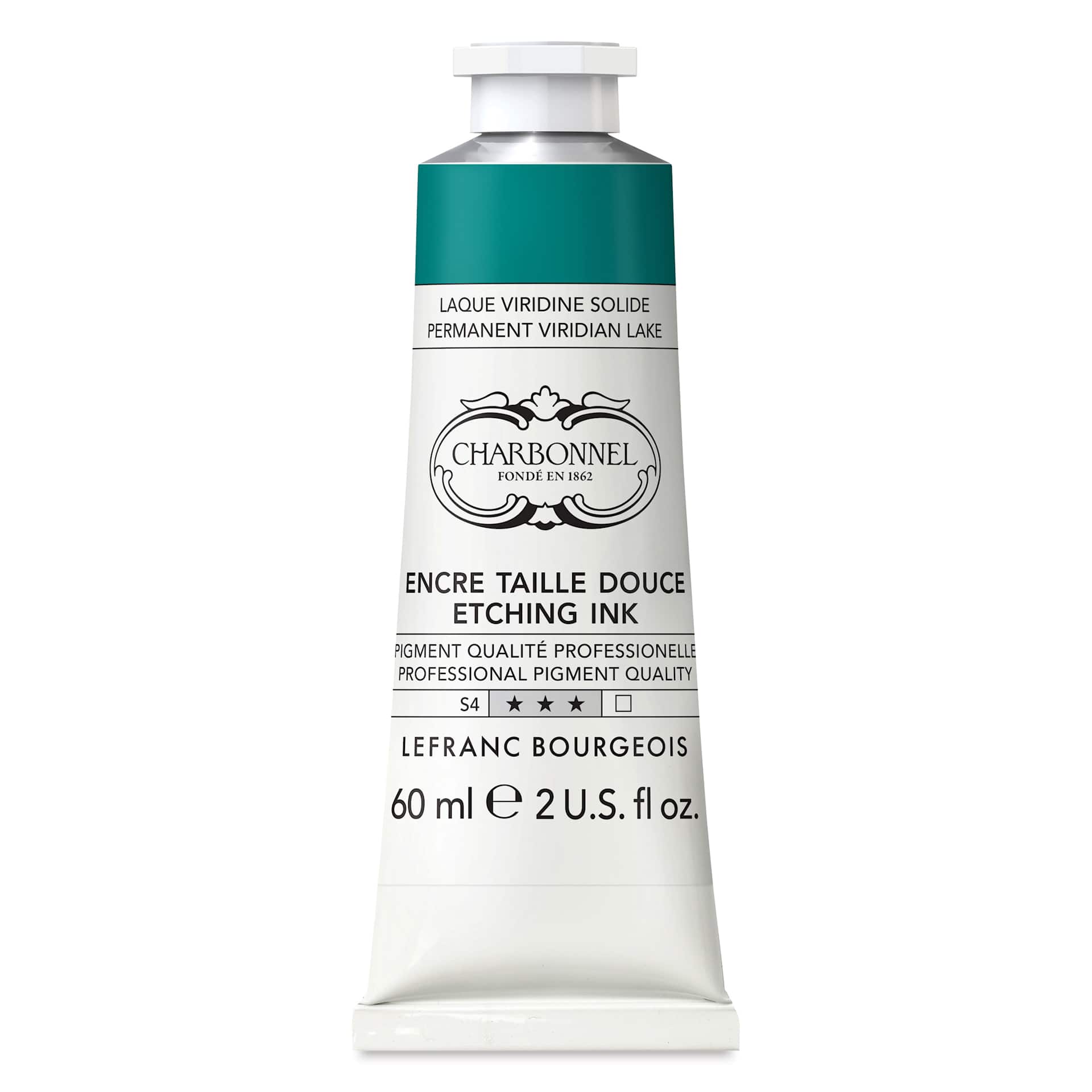 Charbonnel Etching Ink - Permanent Viridian Lake, 60 ml