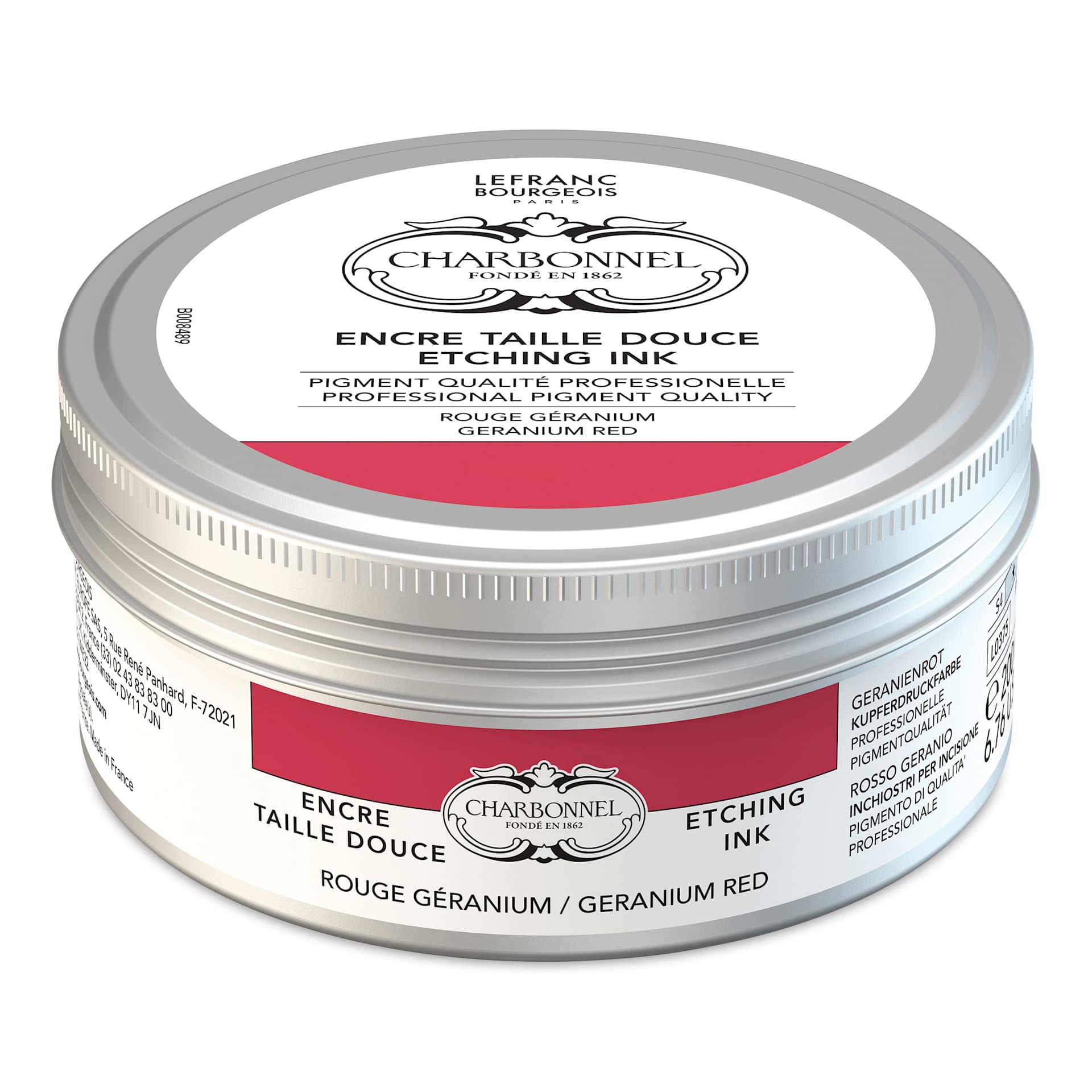 Charbonnel Etching Ink - Geranium Red, 200 ml