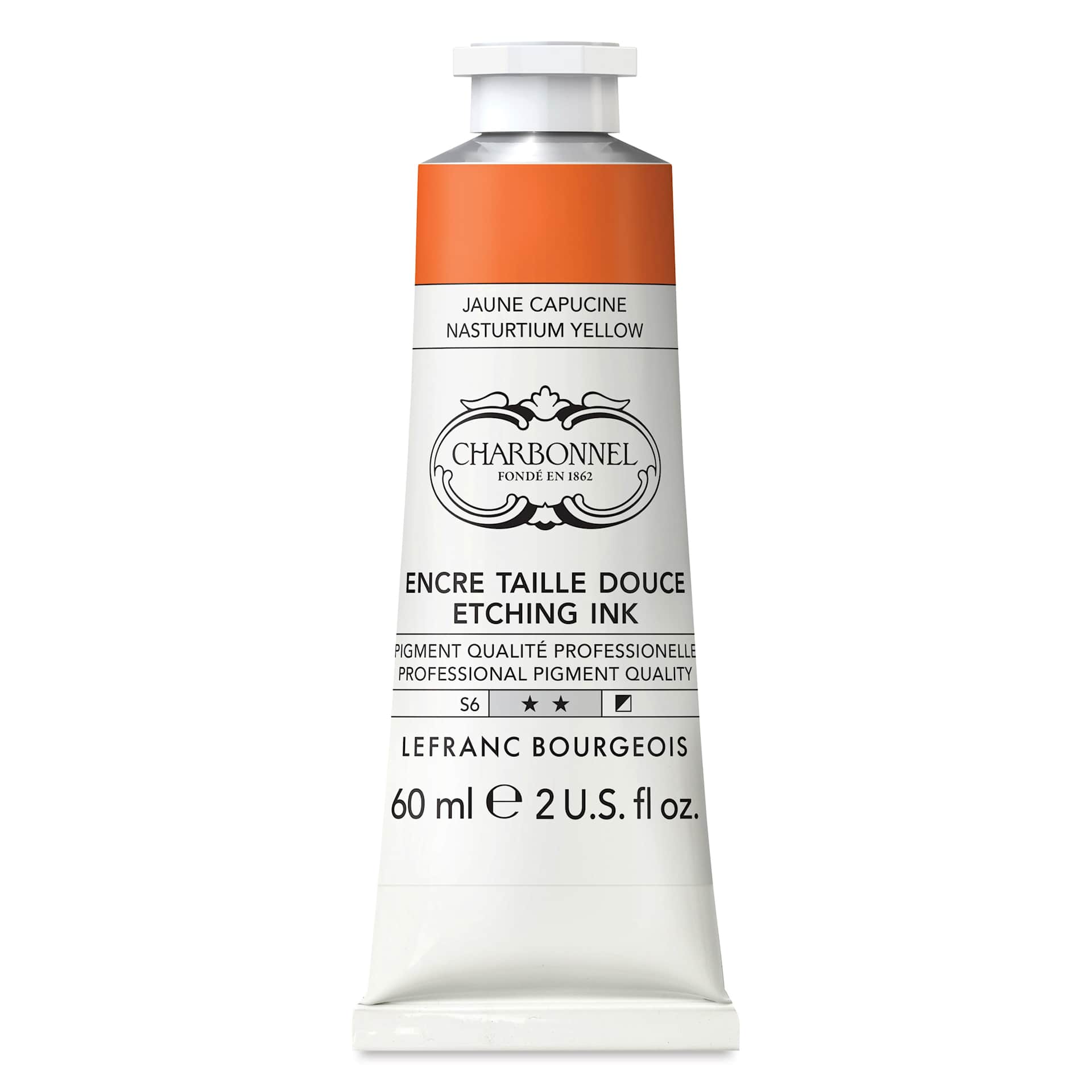 Charbonnel Etching Ink - Nasturtium Yellow, 60 ml