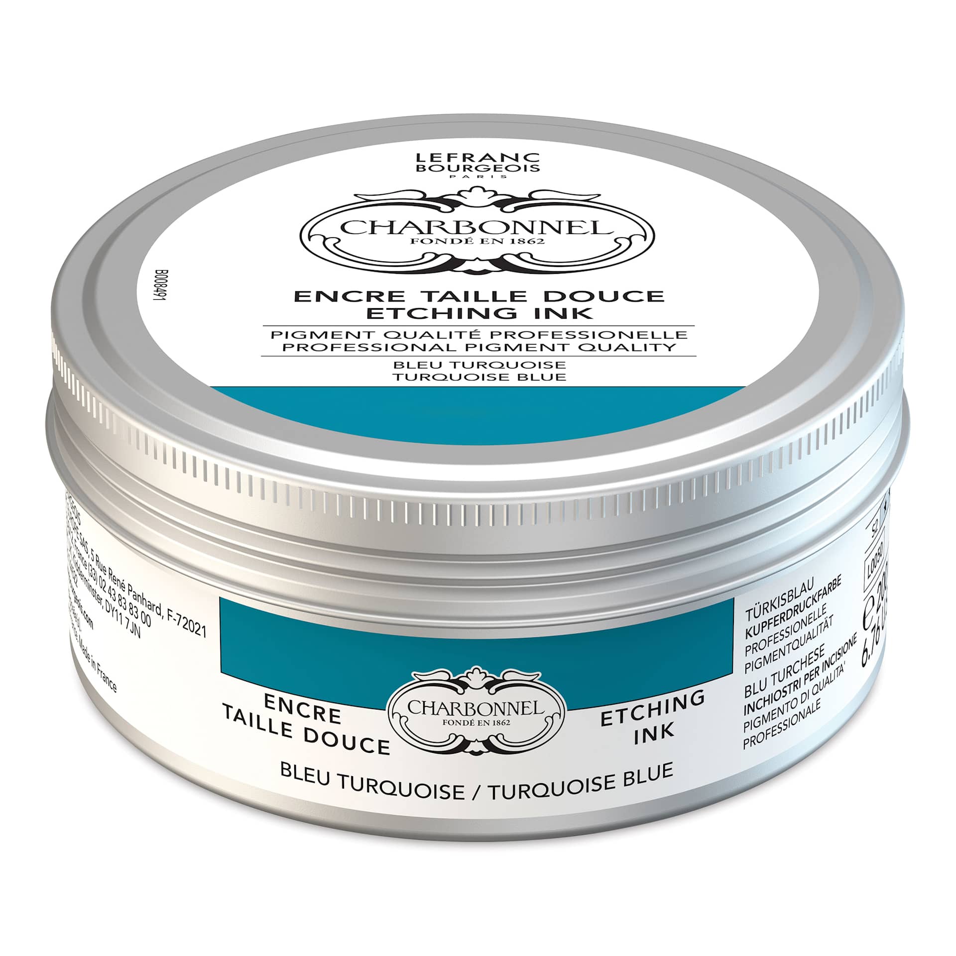 Charbonnel Etching Ink - Turquoise Blue Lake, 200 ml